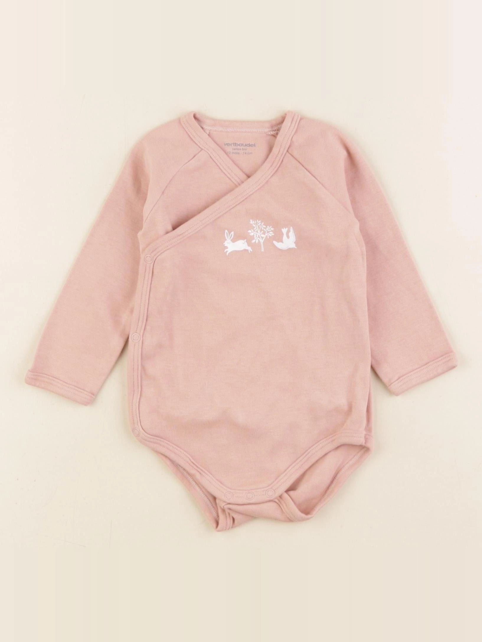 Vertbaudet - body blanc - 12 mois