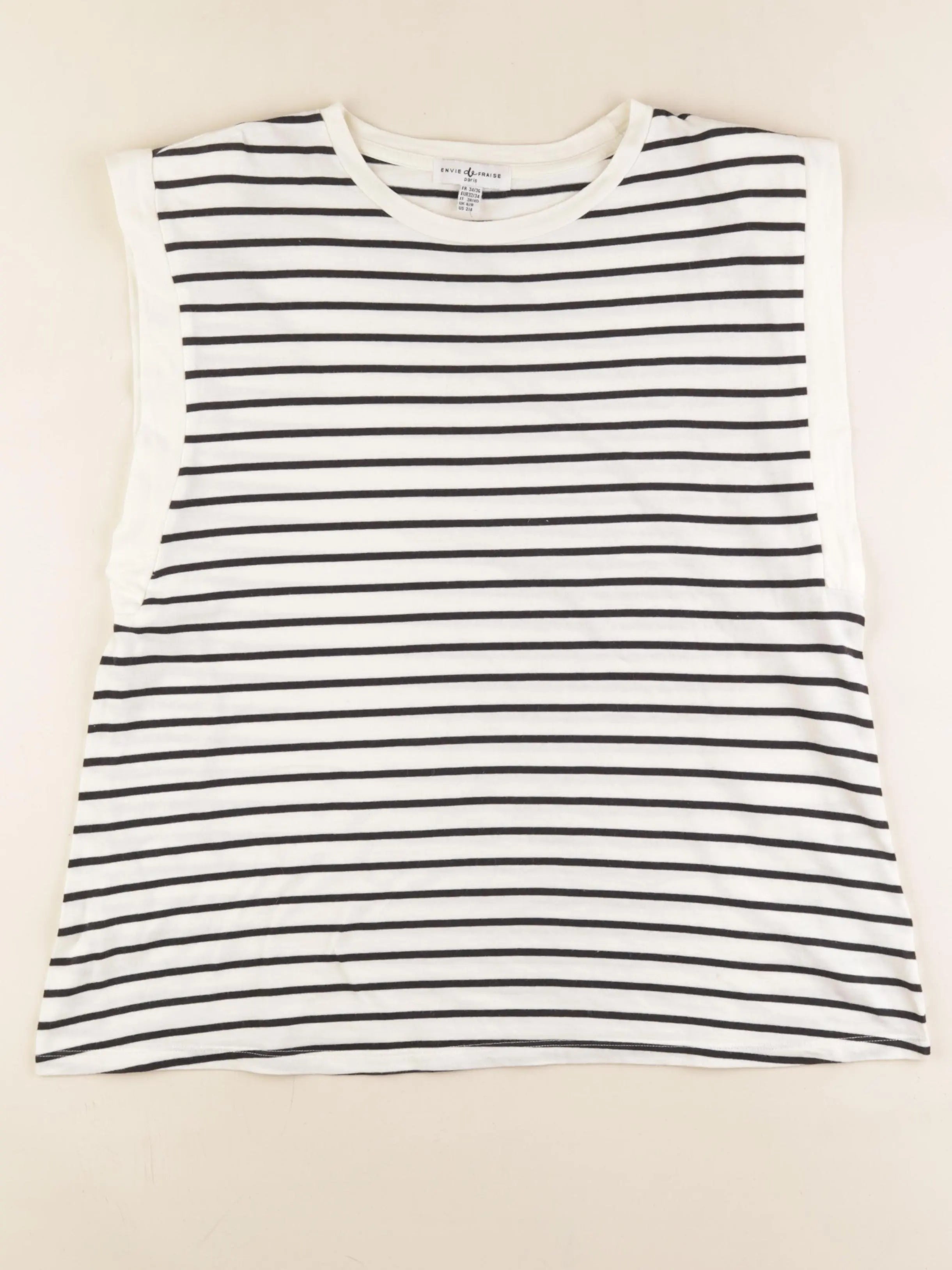 Envie de fraise - tee-shirt grossesse bleu, blanc - 34 à 36