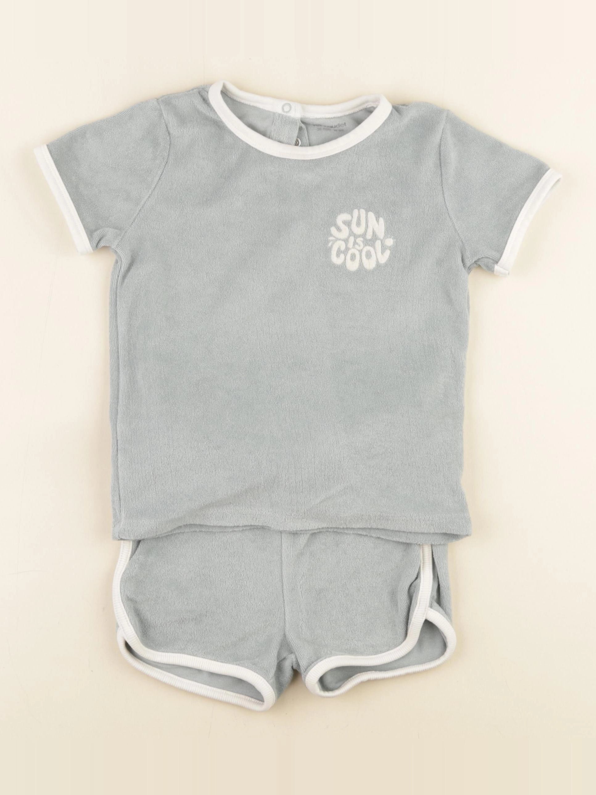 Vertbaudet - ensemble vert - 3 ans