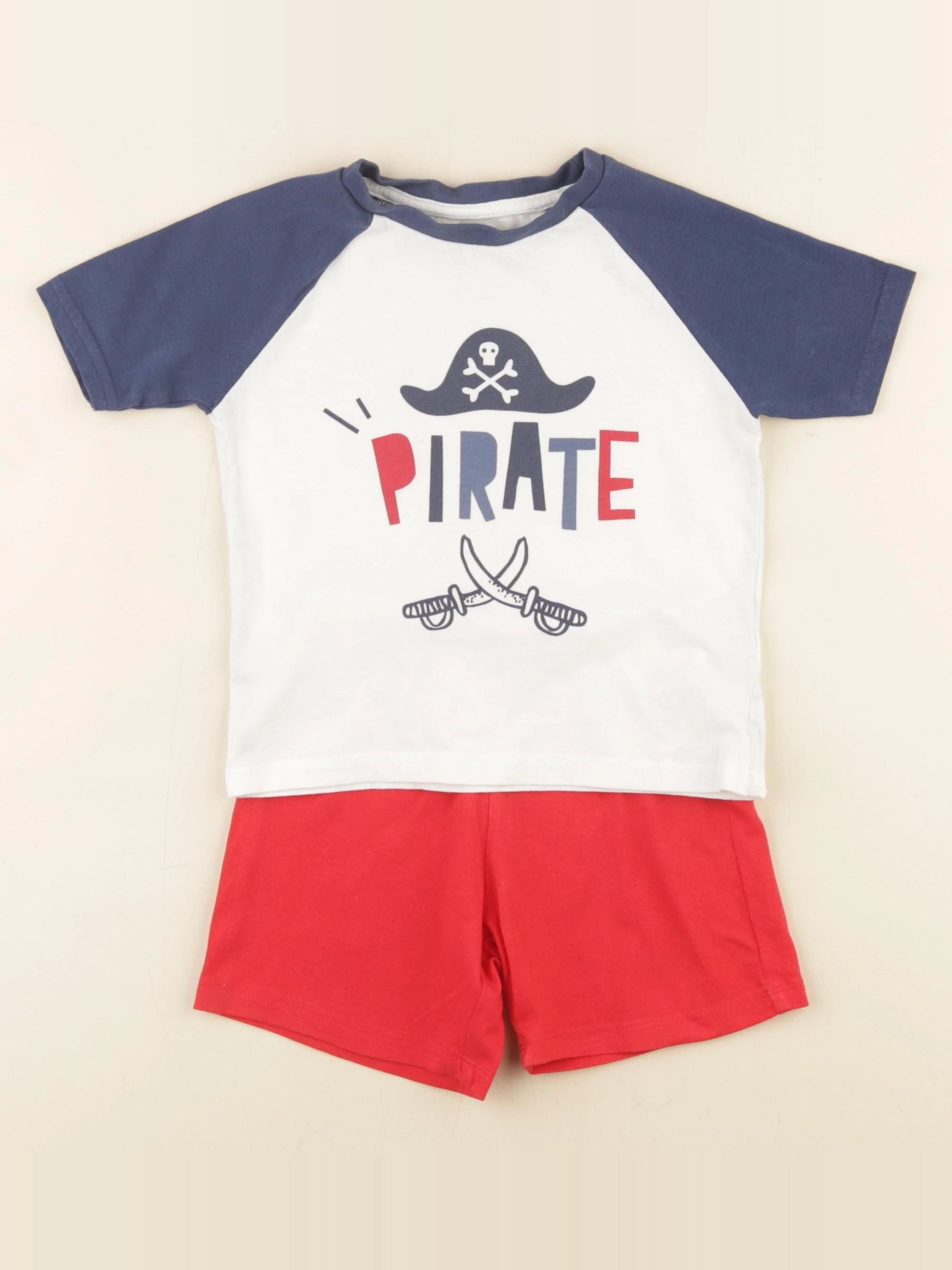 Vertbaudet - pyjama coton rouge - 3 ans