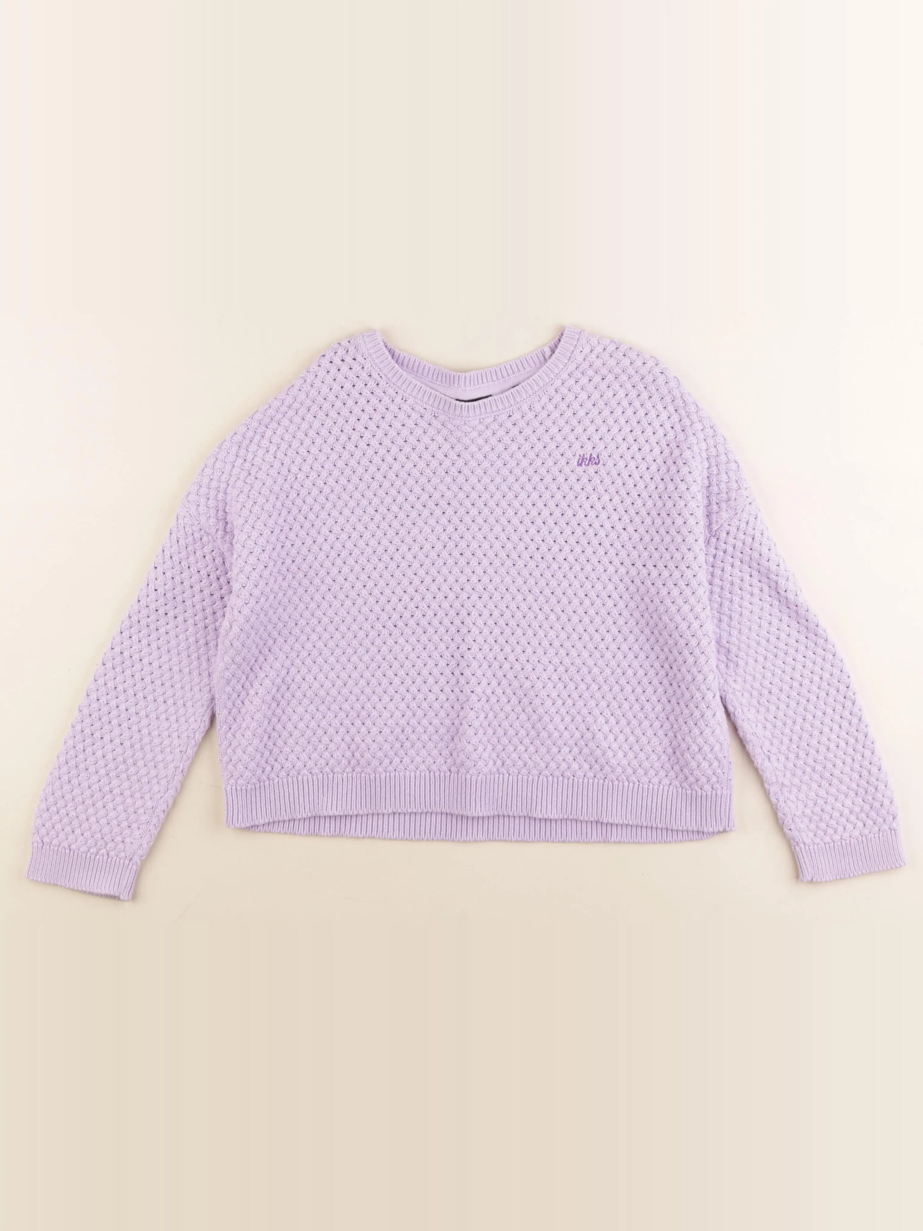 IKKS - pull violet - 8 ans