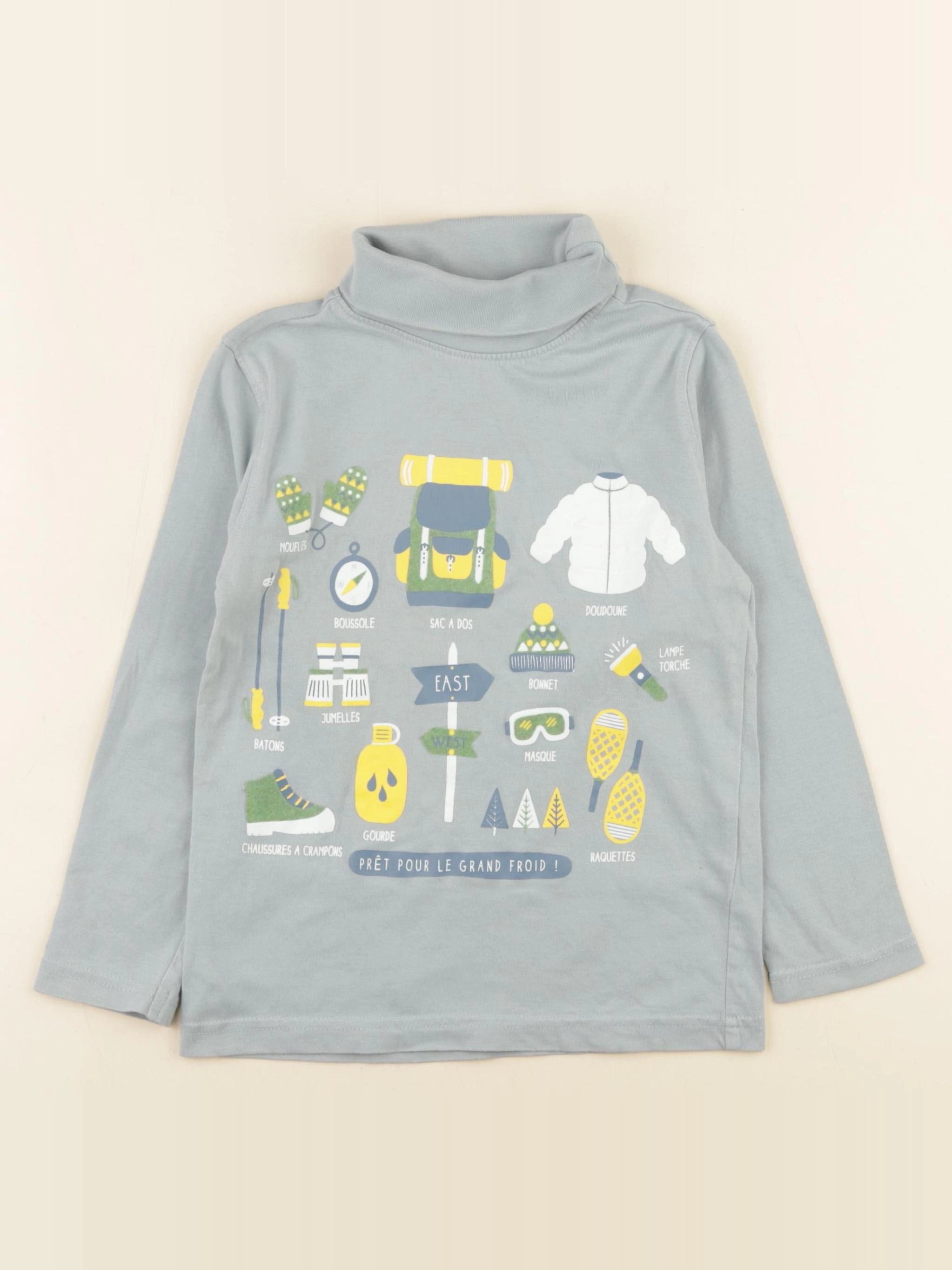 Vertbaudet - sous-pull vert - 5 ans