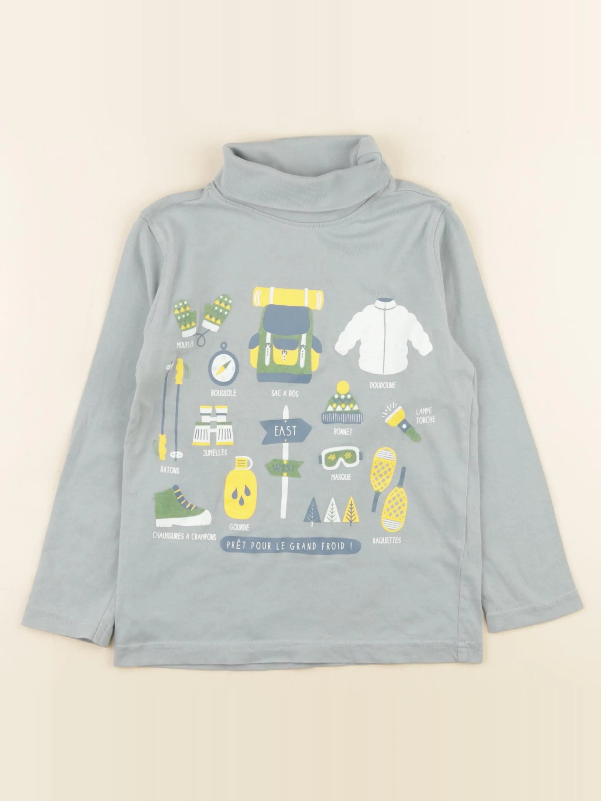 Vertbaudet - sous-pull vert - 5 ans