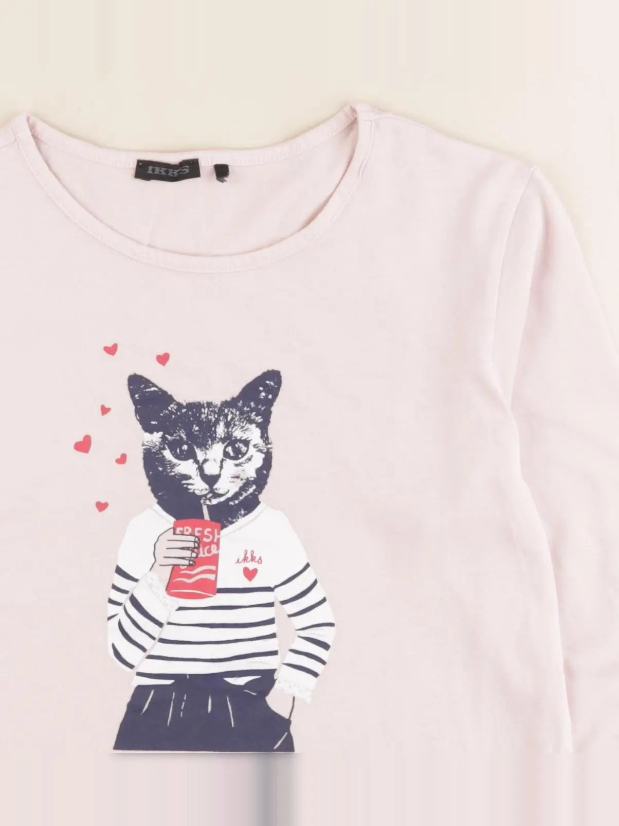 IKKS - tee-shirt rose - 10 ans