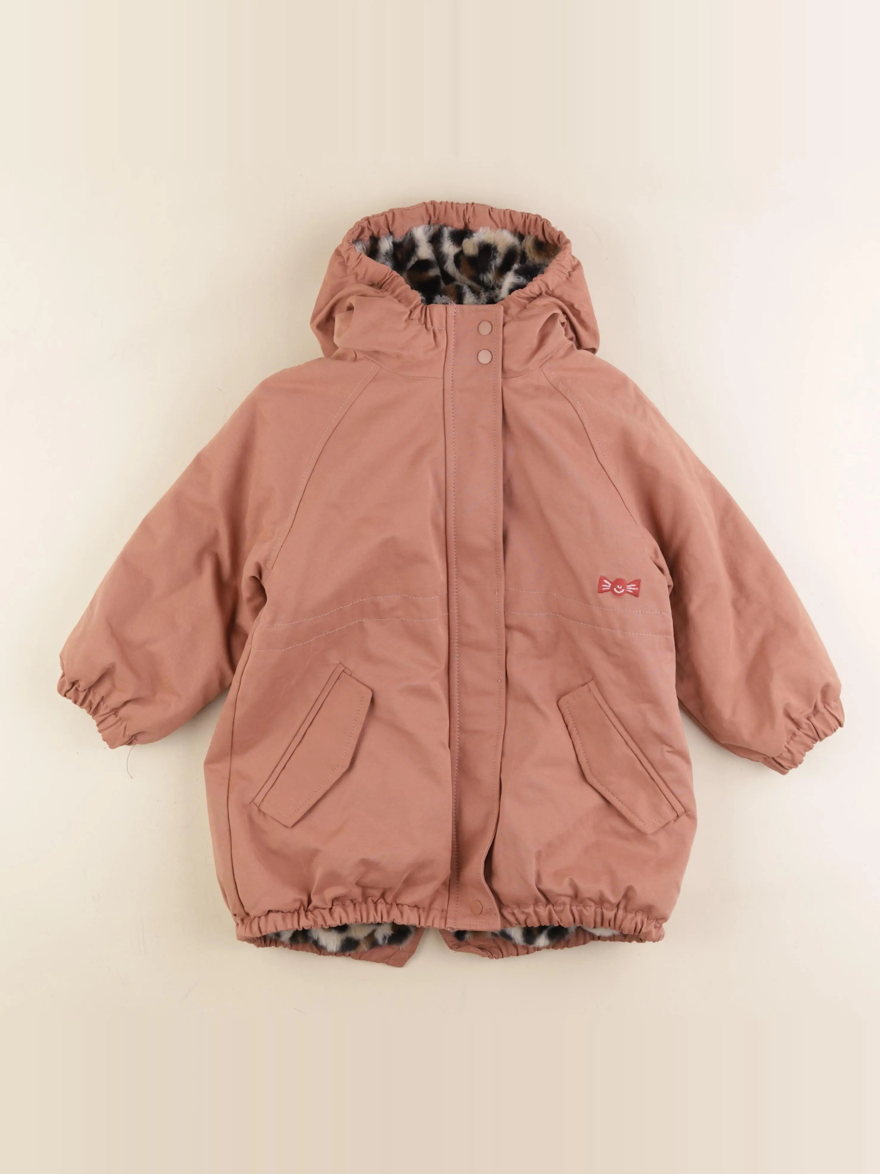 Vertbaudet - parka rose - 5 ans