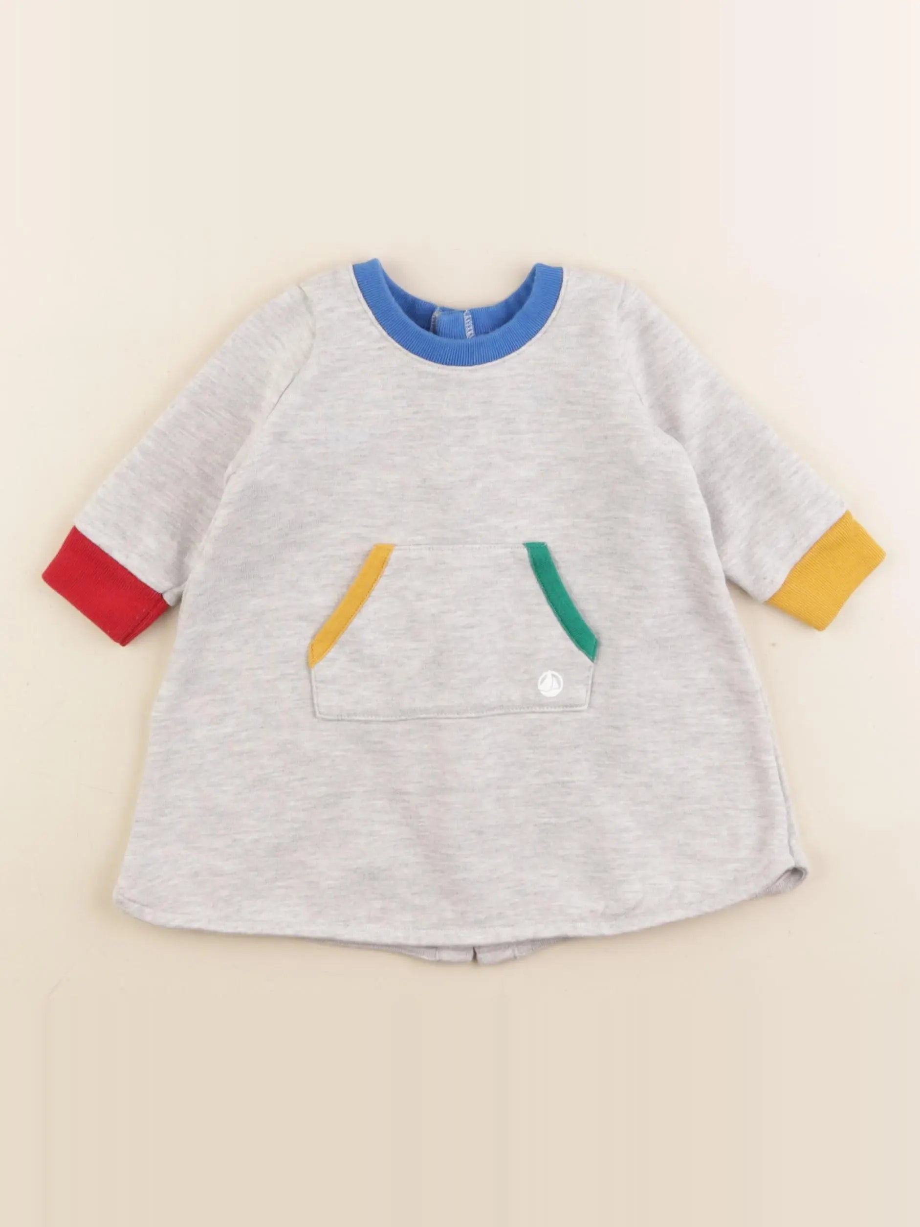 Petit Bateau - robe multicolore - 6 mois