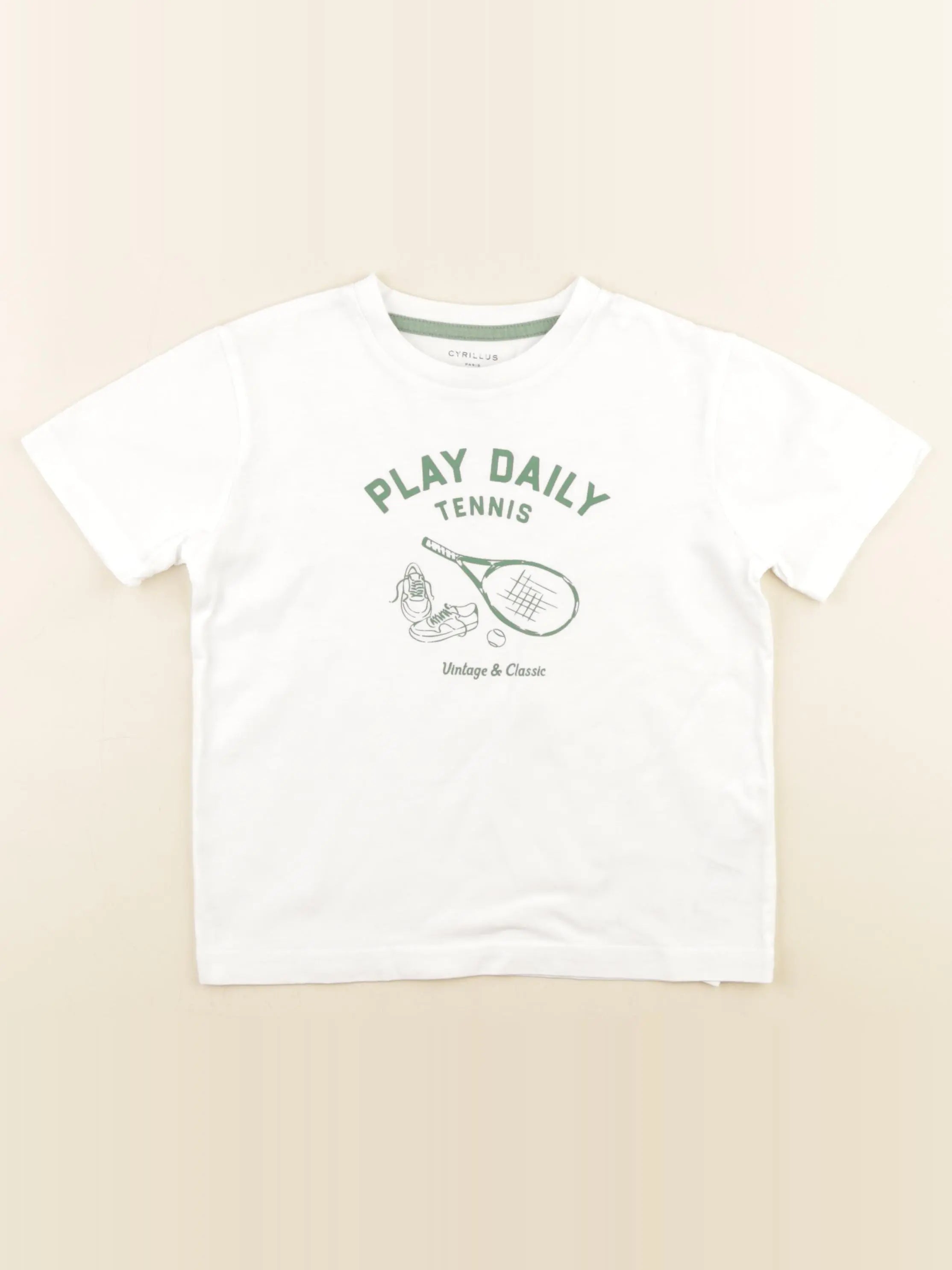 Cyrillus - tee-shirt blanc - 6 ans