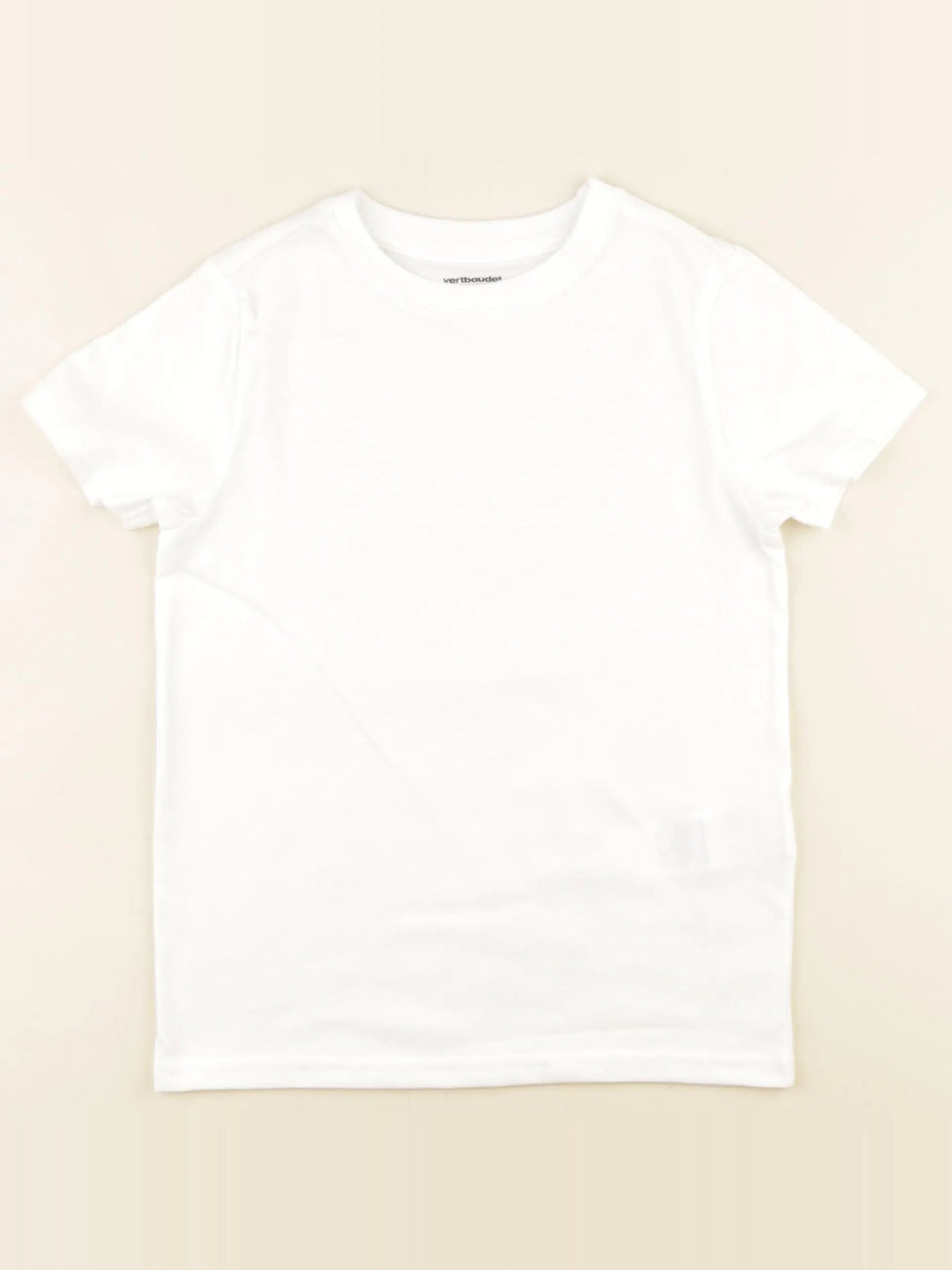 Vertbaudet - tee-shirt blanc - 6 ans