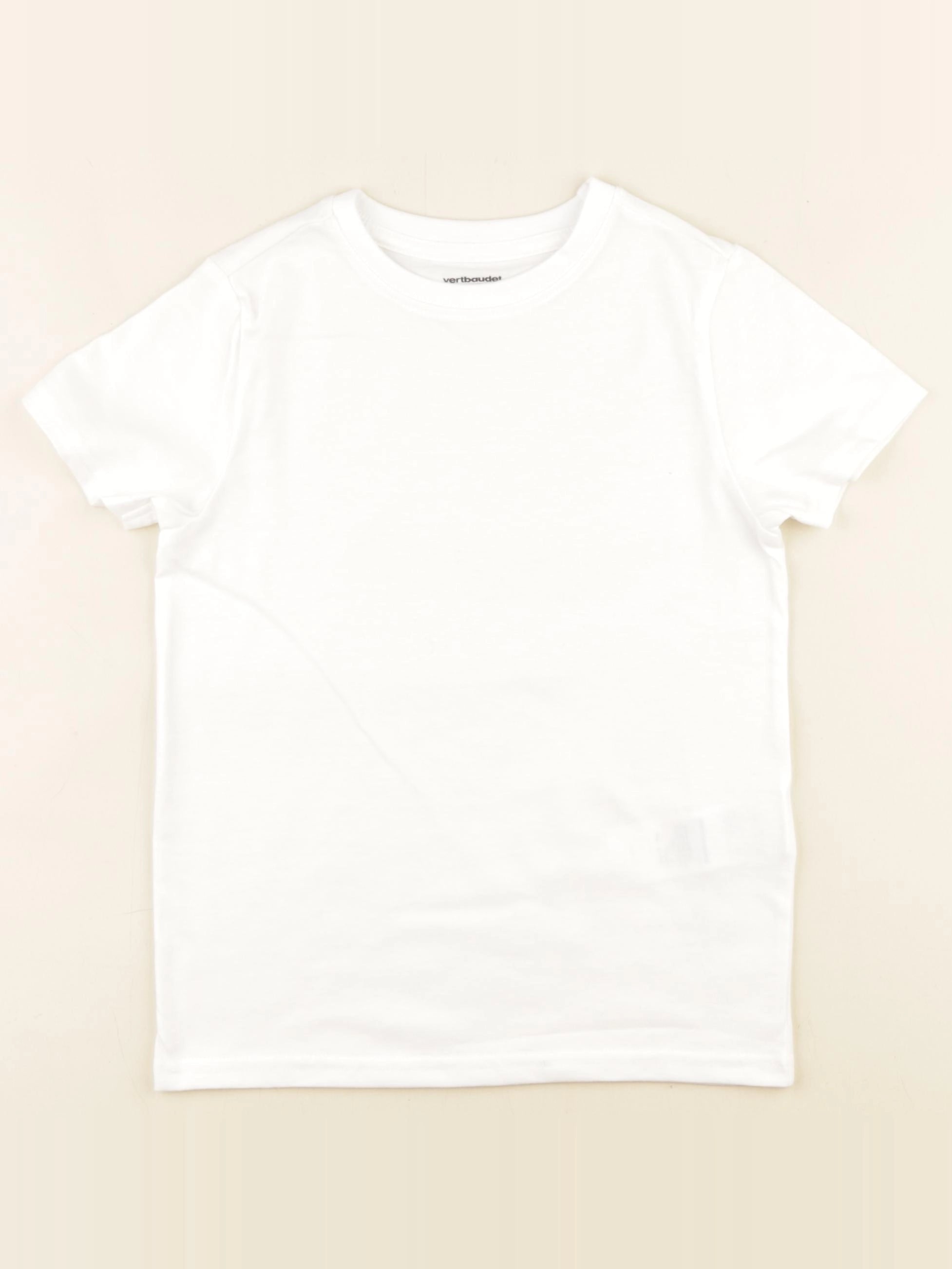 Vertbaudet - tee-shirt blanc - 6 ans