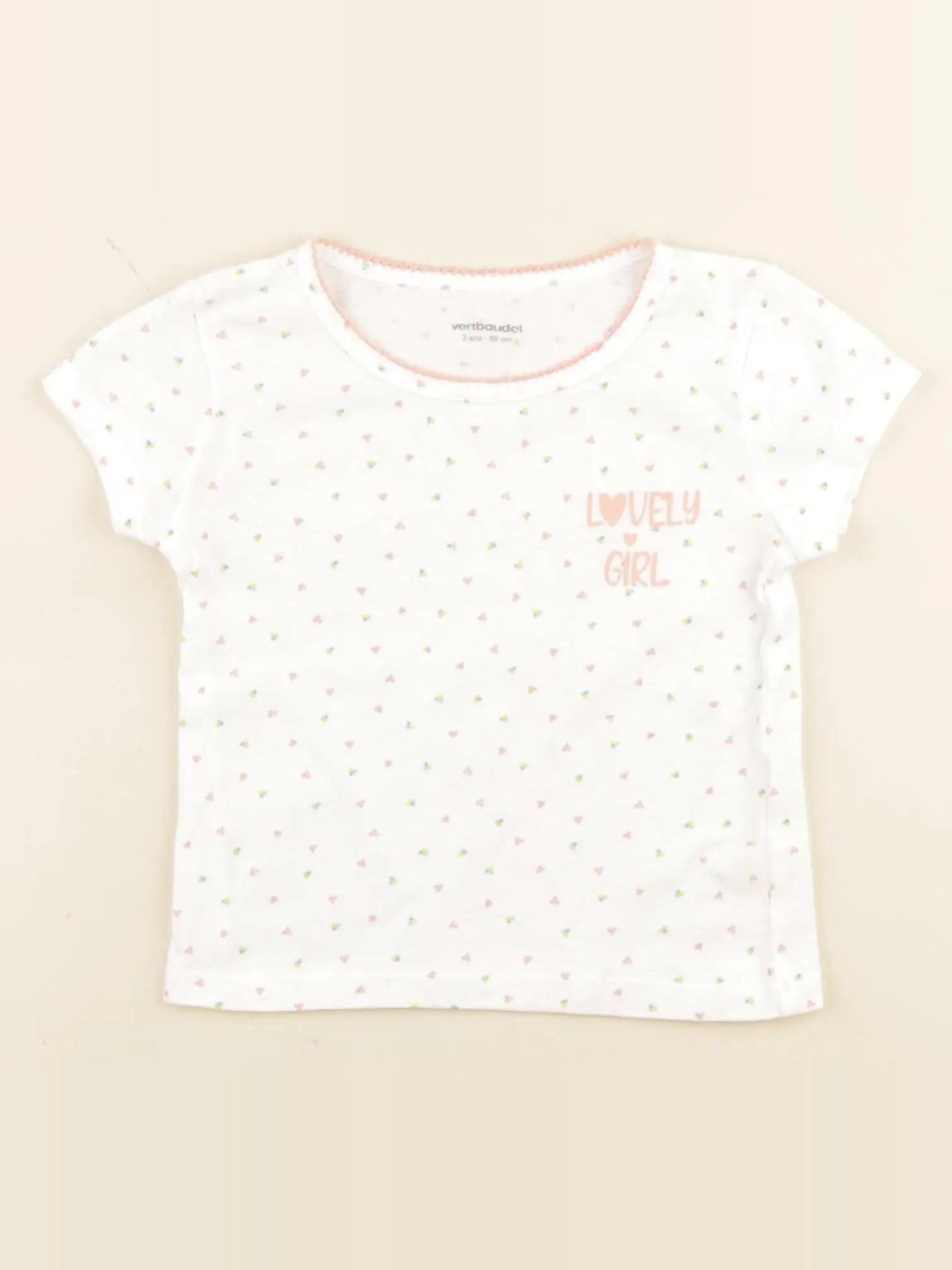 Vertbaudet - maillot de corps blanc - 2 ans