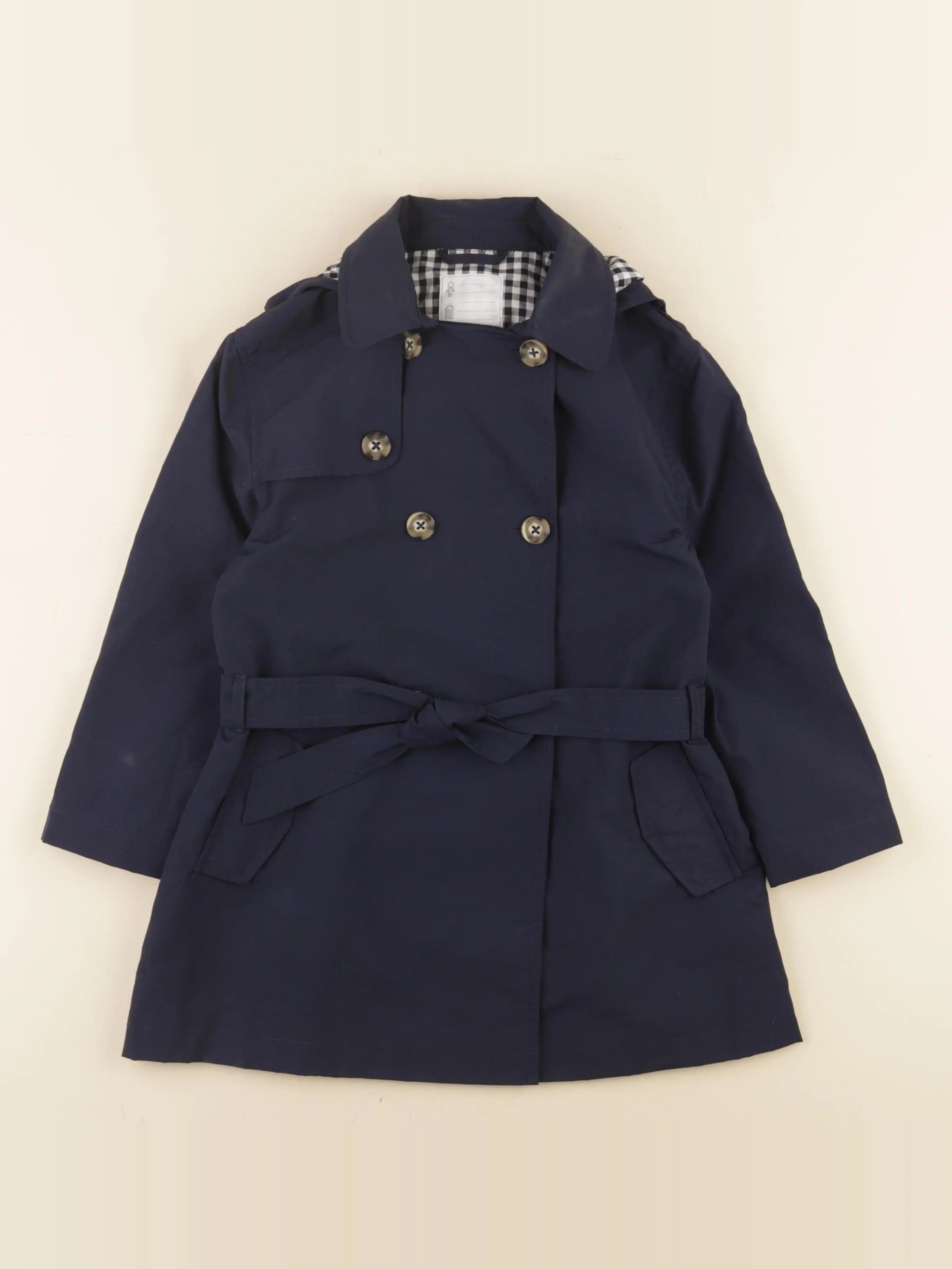 Vertbaudet - trench bleu - 6 ans