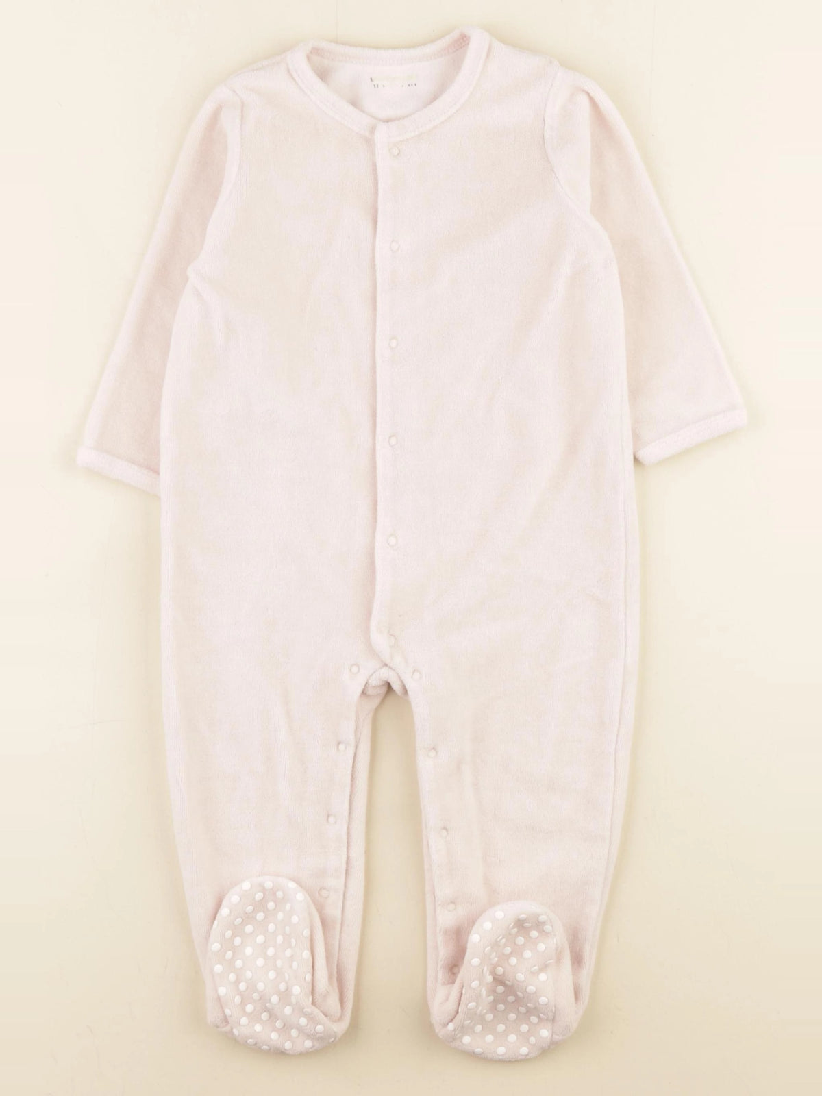 Vertbaudet - pyjama velours rose - 18 mois