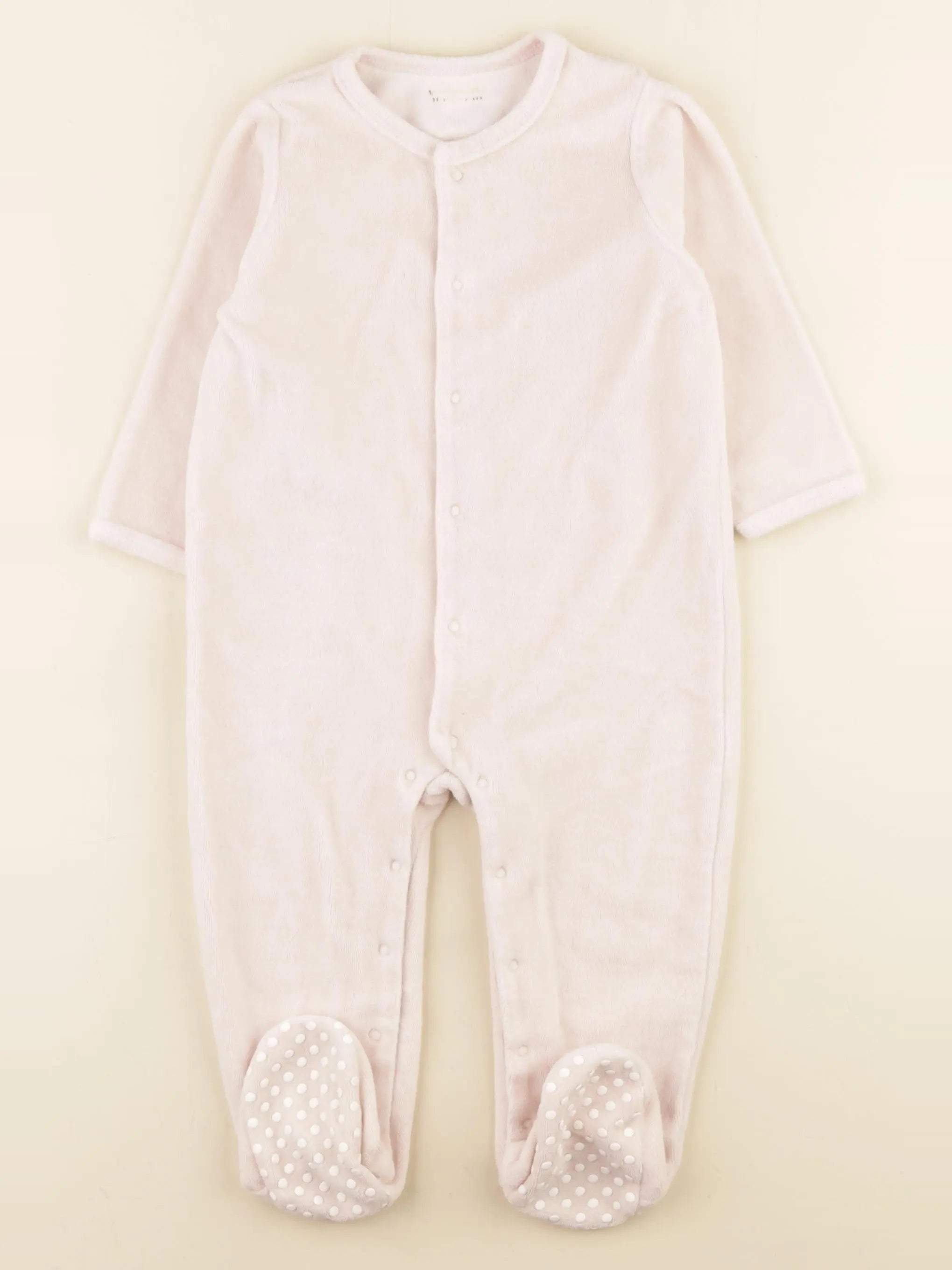 Vertbaudet - pyjama velours rose - 18 mois