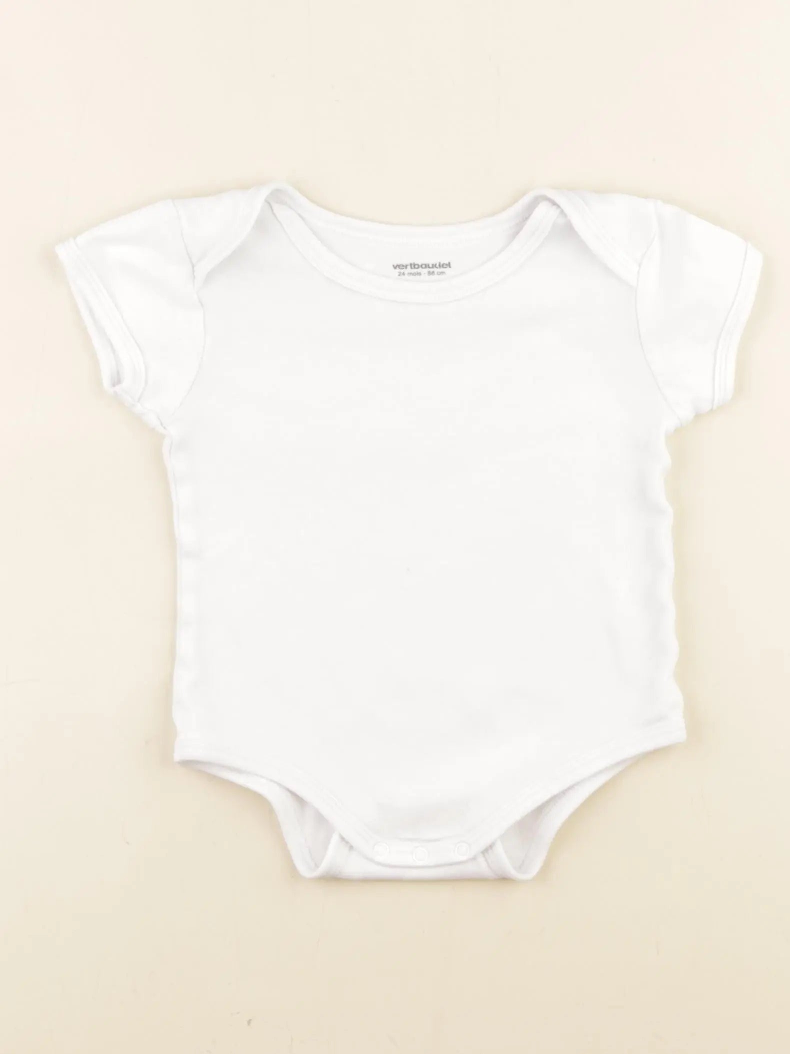 Vertbaudet - body blanc - 24 mois
