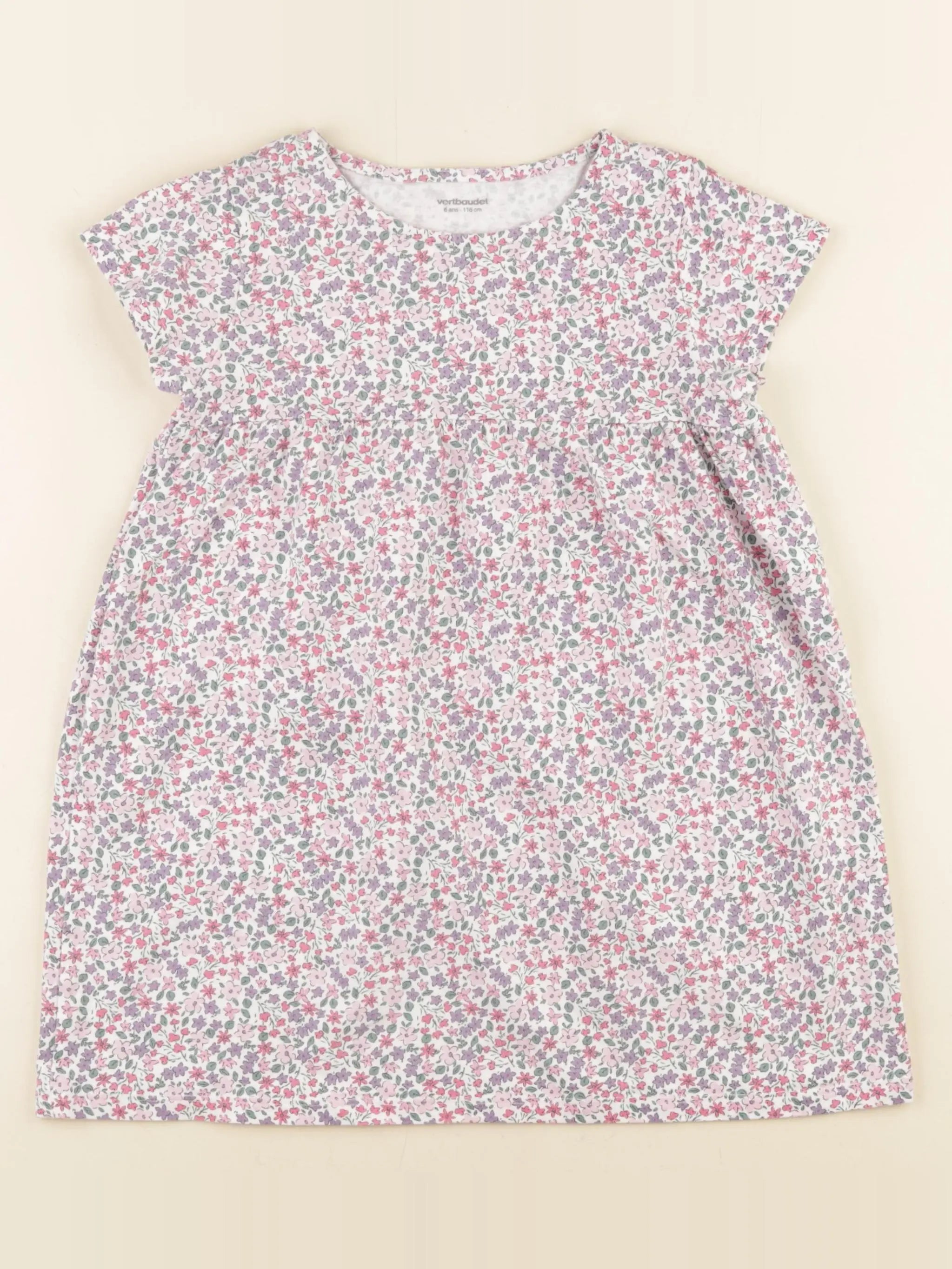 Vertbaudet - robe rose - 6 ans