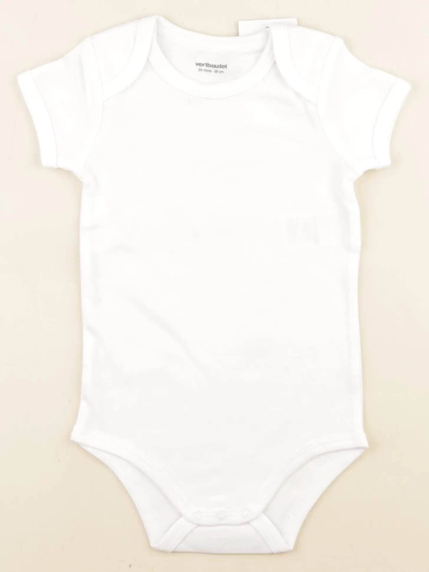 Vertbaudet - body blanc - 24 mois