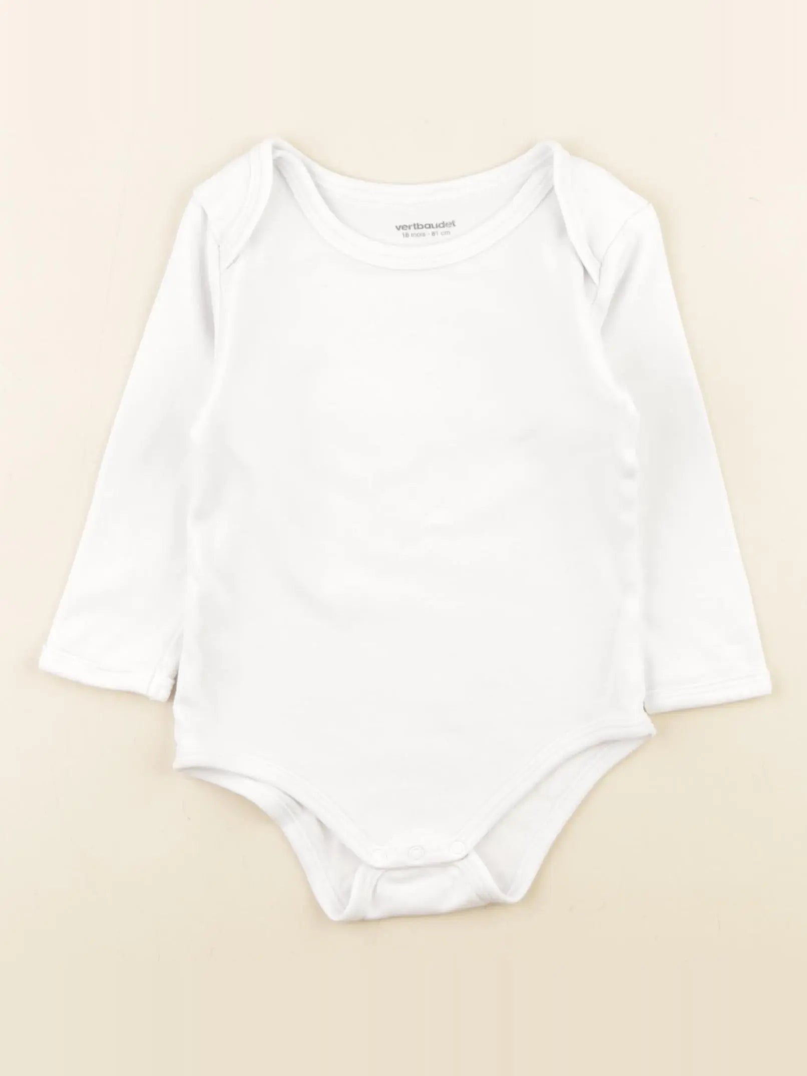 Vertbaudet - body blanc - 18 mois