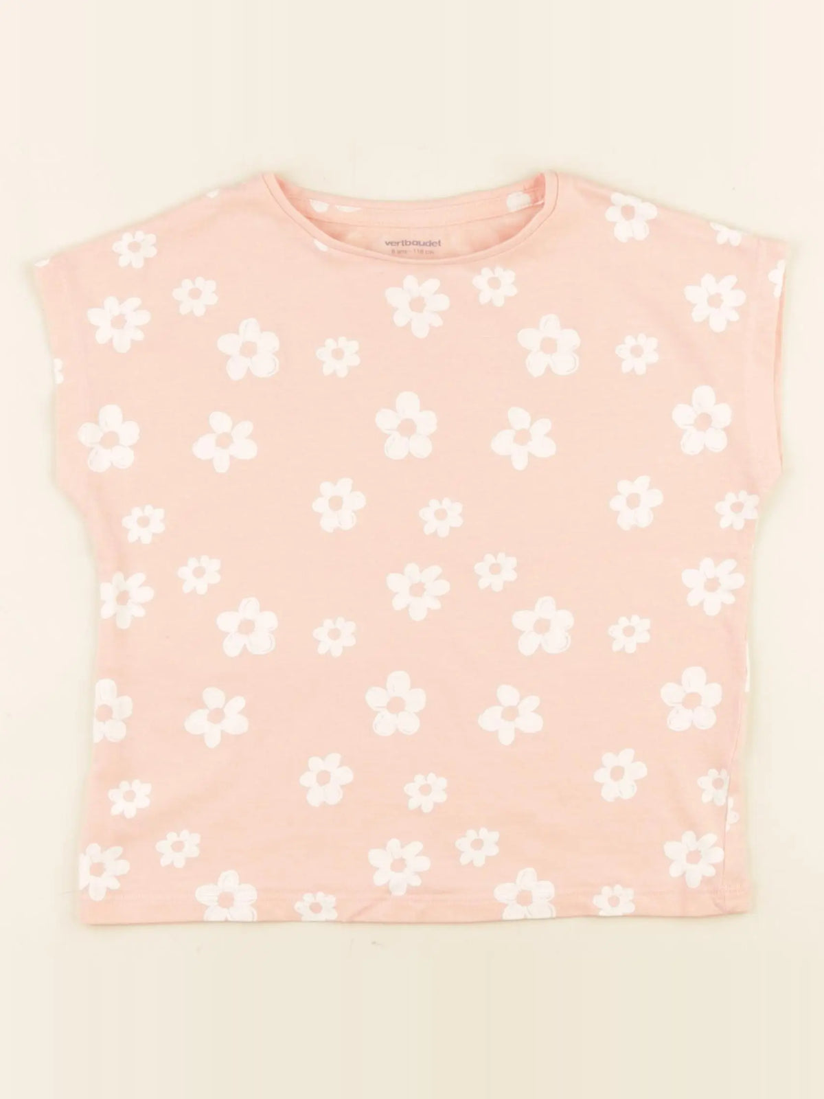 Vertbaudet - débardeur rose - 6 ans