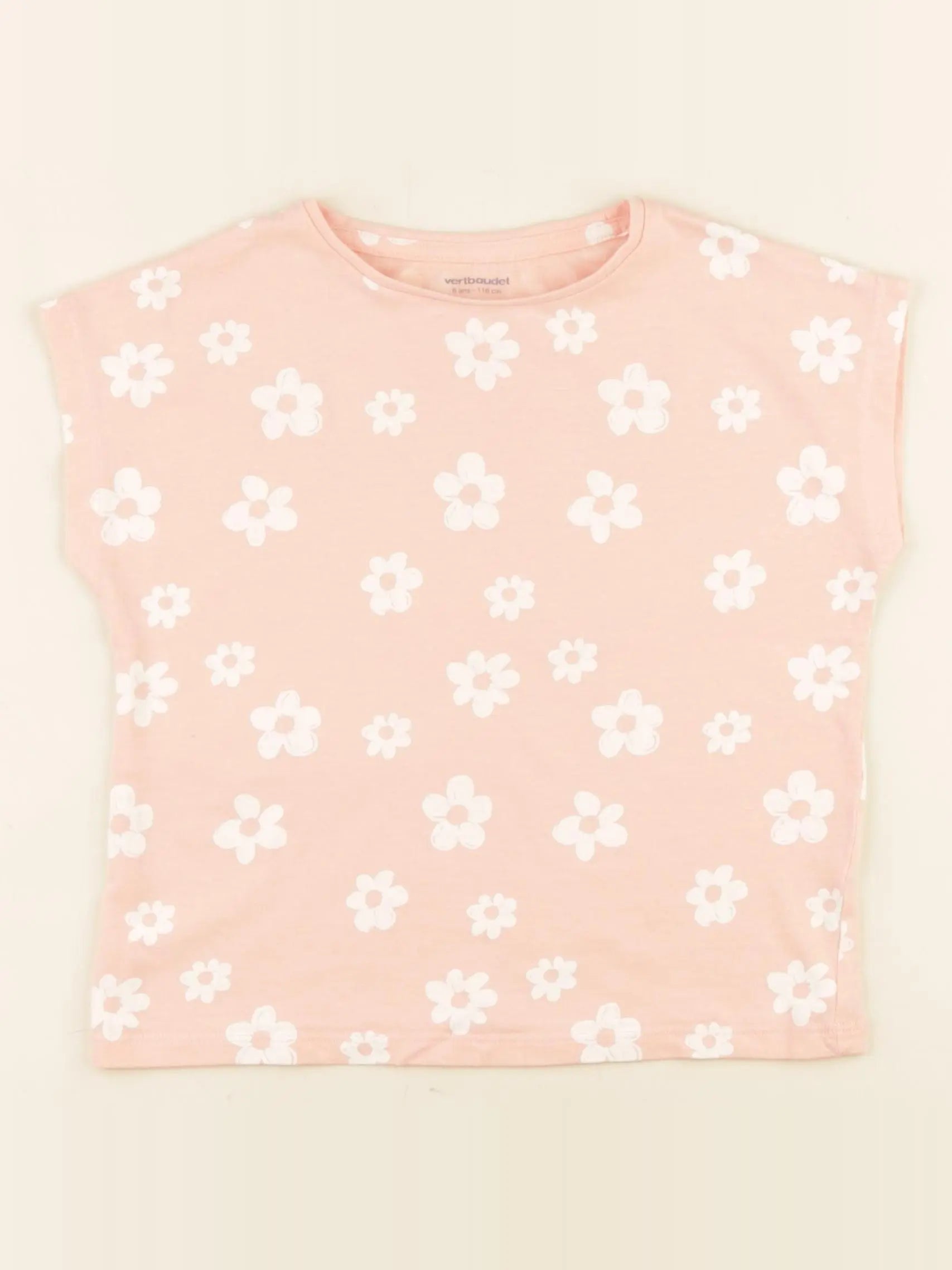 Vertbaudet - débardeur rose - 6 ans