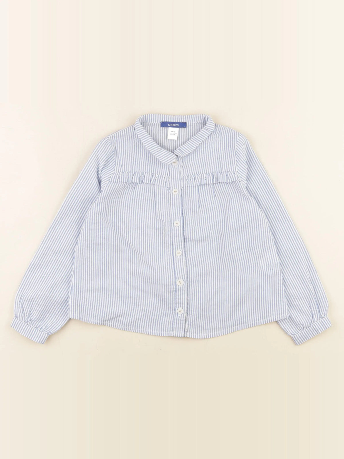 Okaidi - chemise bleu - 3 ans