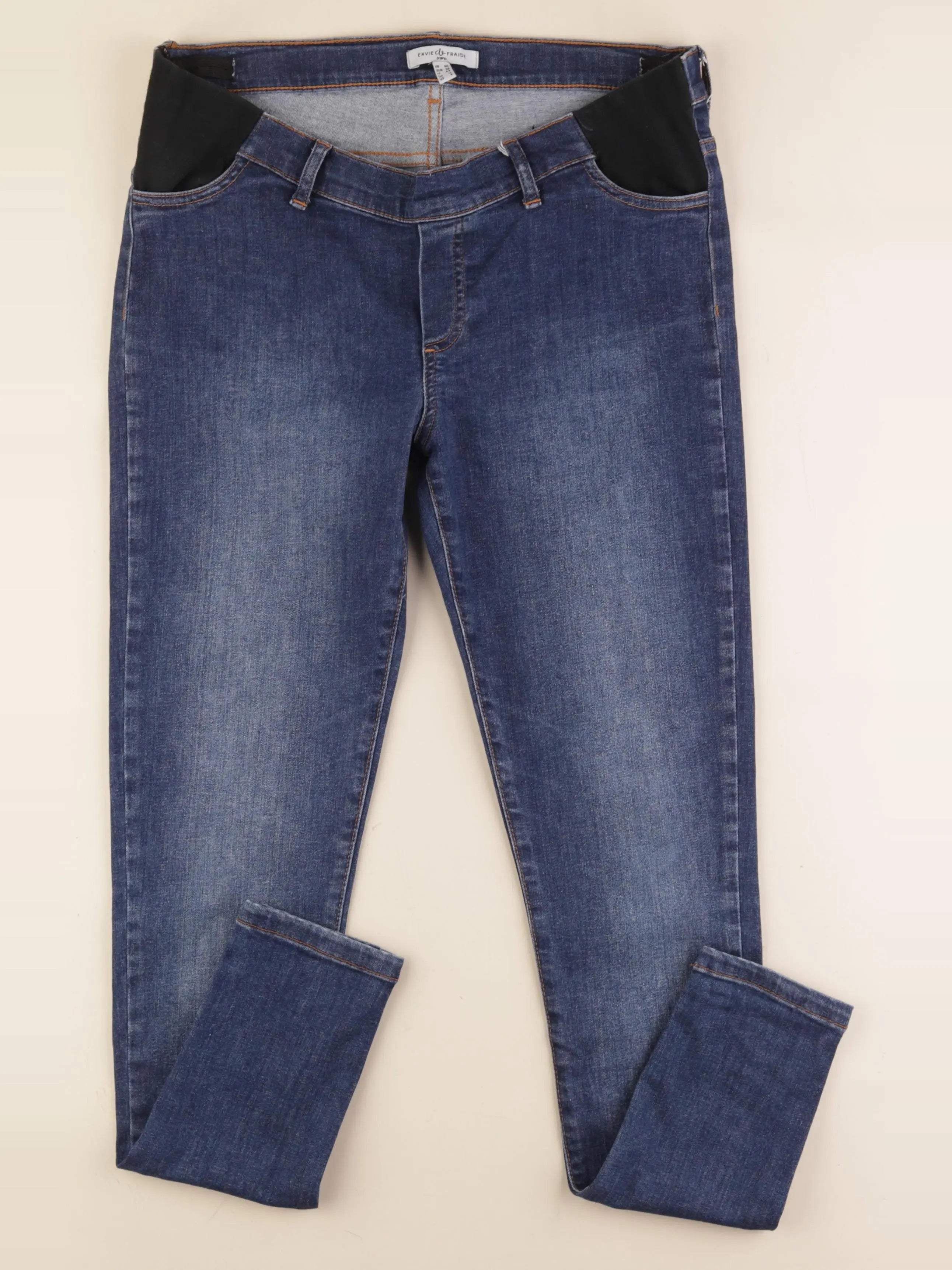 Envie de fraise - jean grossesse bleu - 40