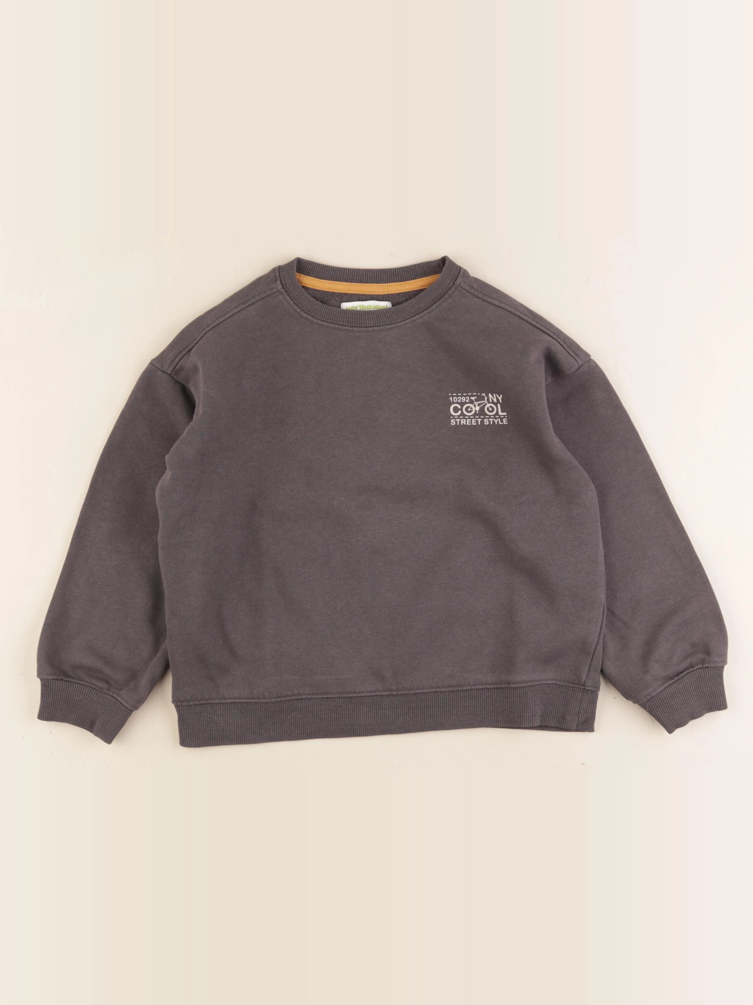 Vertbaudet - sweat gris - 4 ans