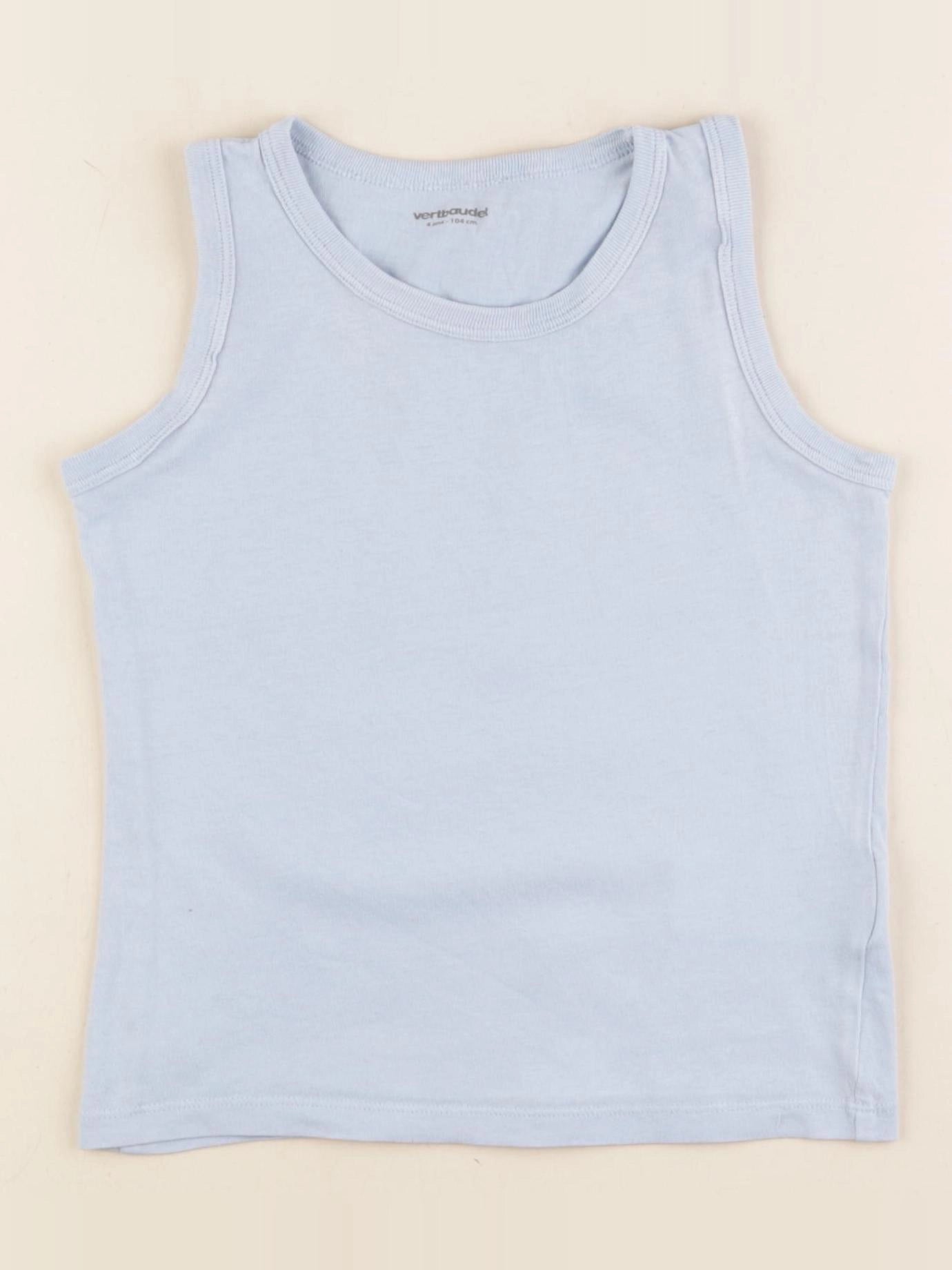 Vertbaudet - maillot de corps bleu - 4 ans