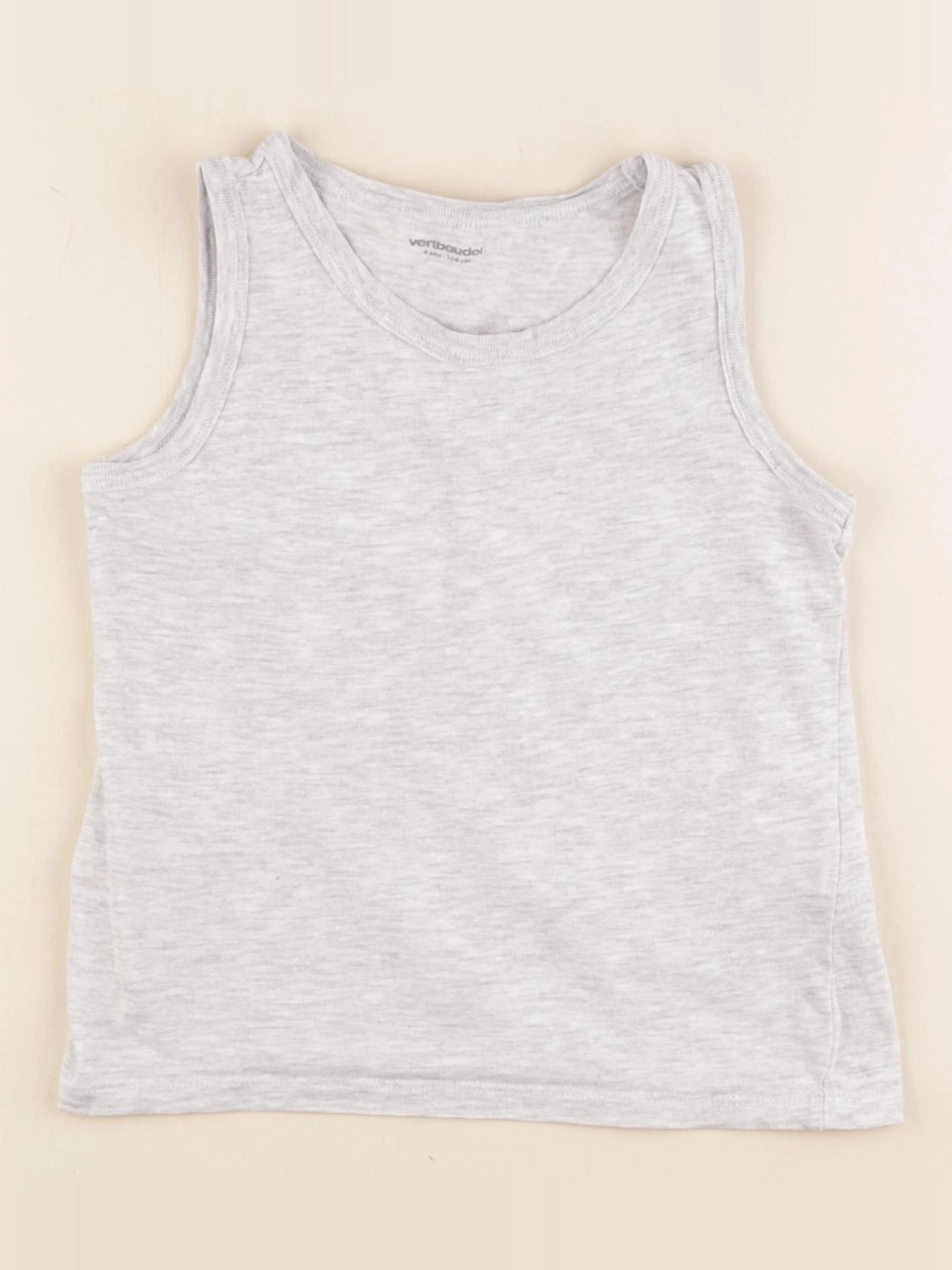 Vertbaudet - maillot de corps gris - 4 ans