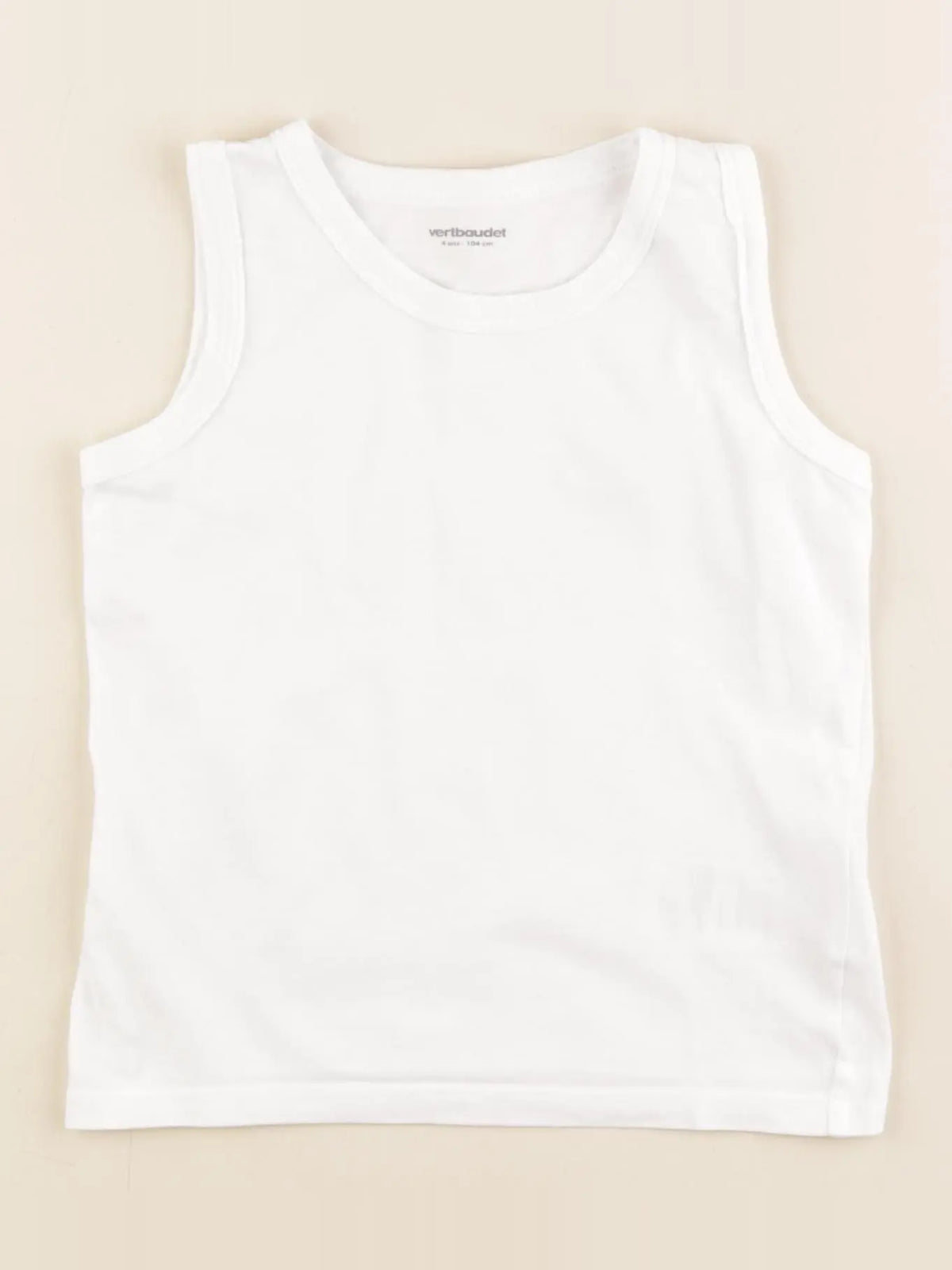 Vertbaudet - maillot de corps blanc - 4 ans
