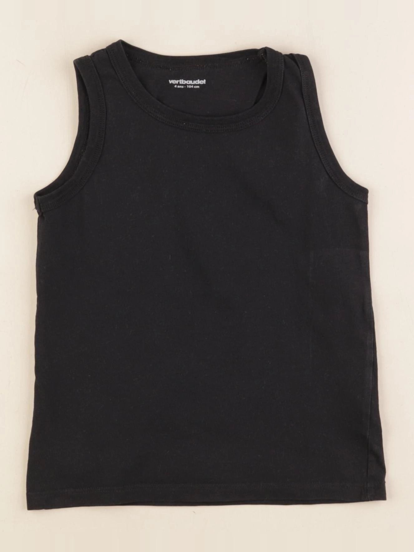 Vertbaudet - maillot de corps noir - 4 ans