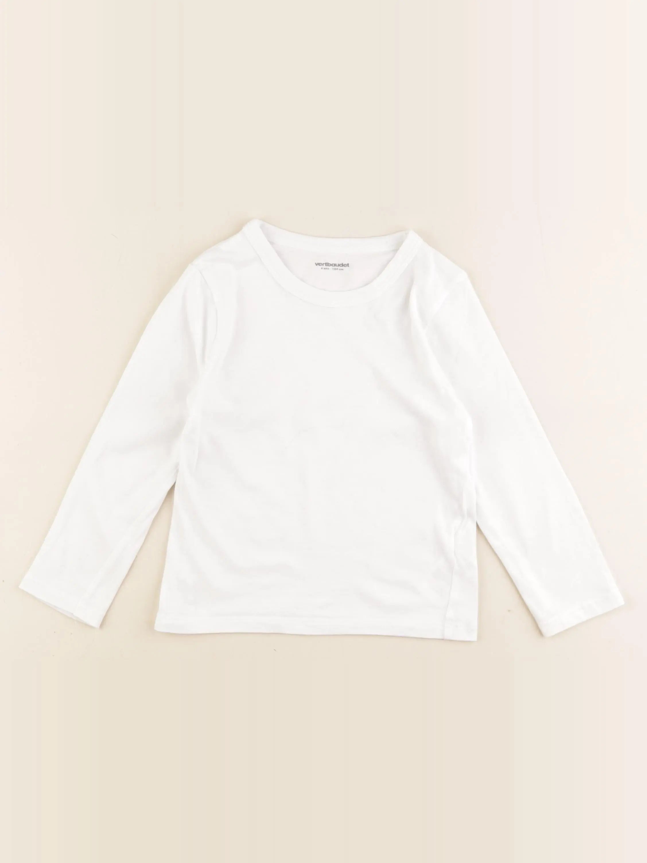 Vertbaudet - maillot de corps blanc - 4 ans