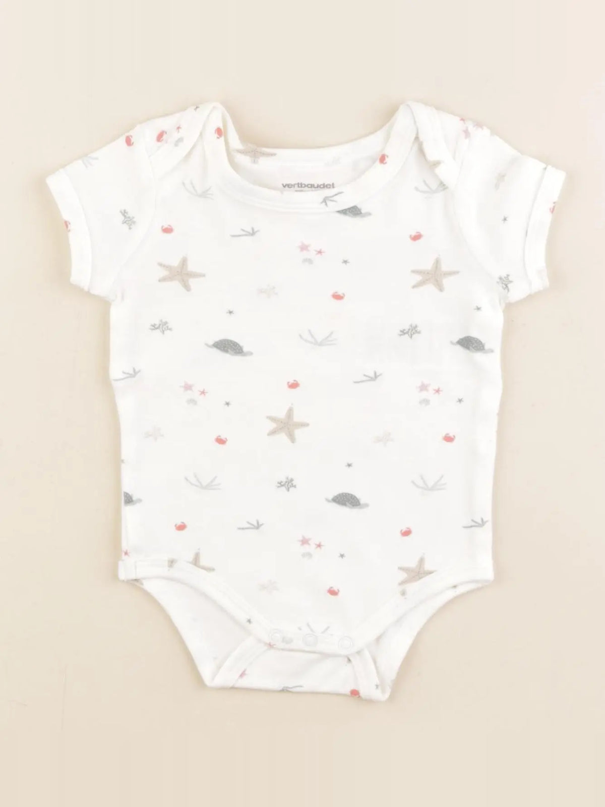 Vertbaudet - body blanc - 6 mois