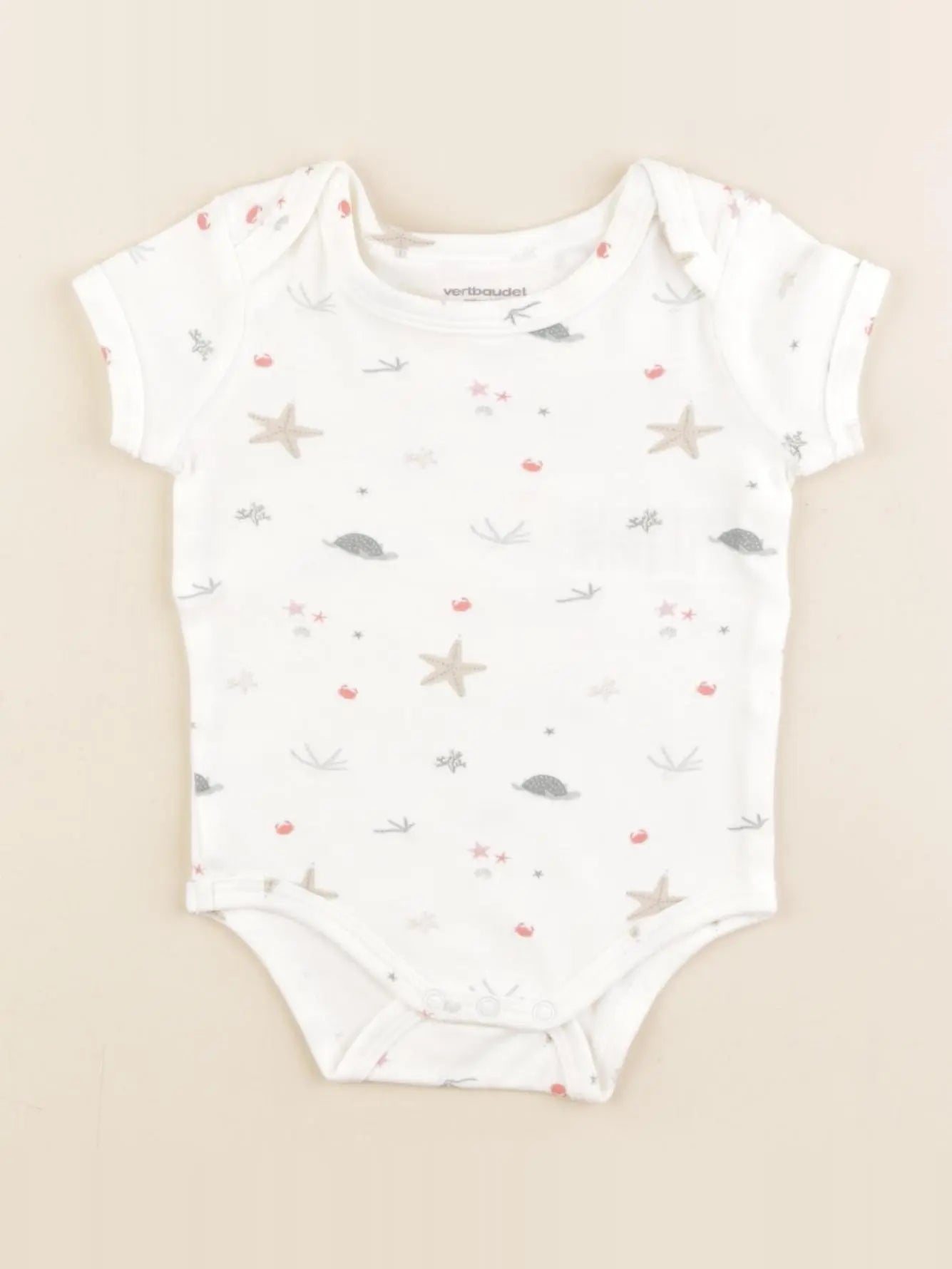 Vertbaudet - body blanc - 6 mois