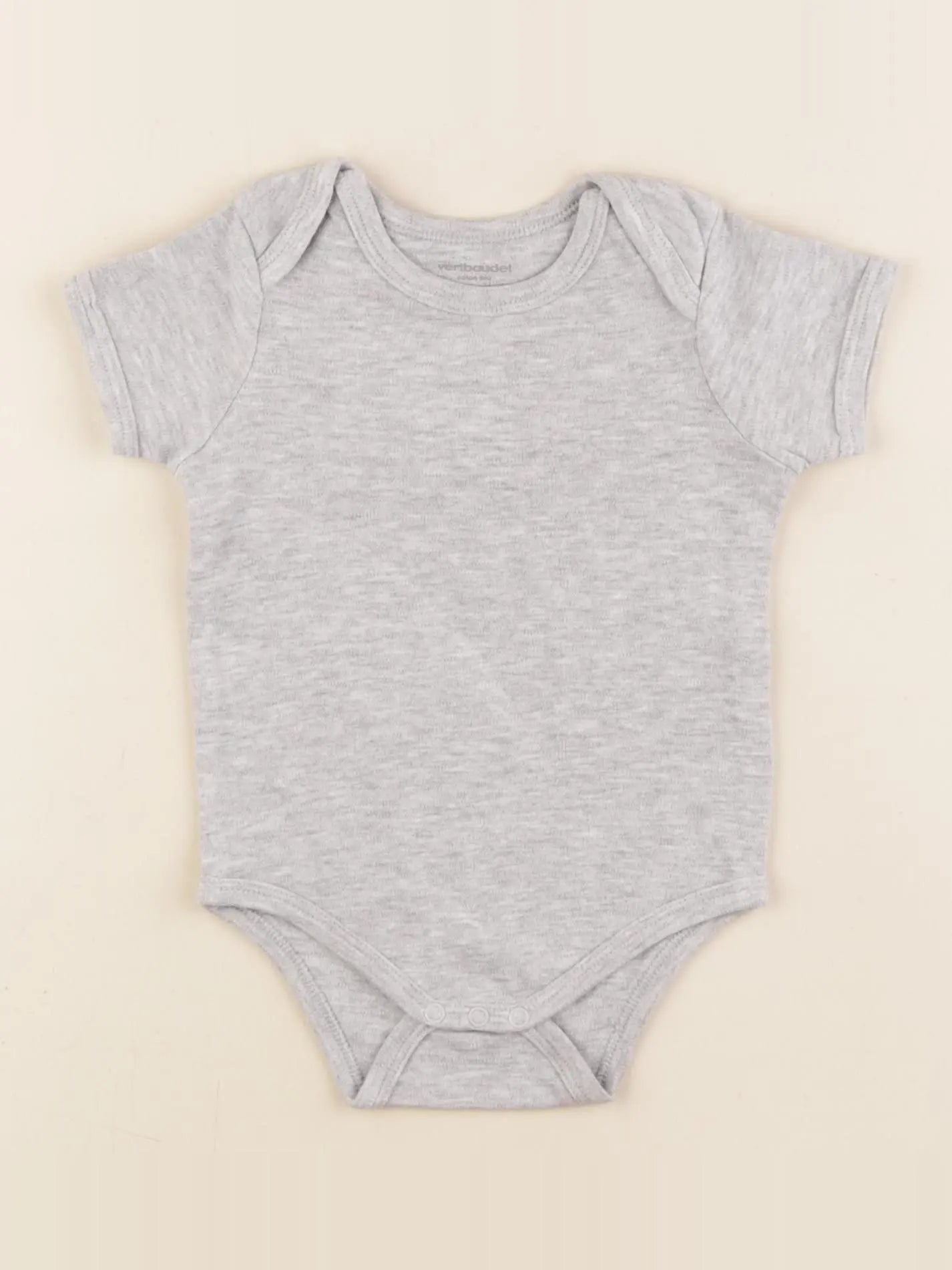 Vertbaudet - body gris - 12 mois