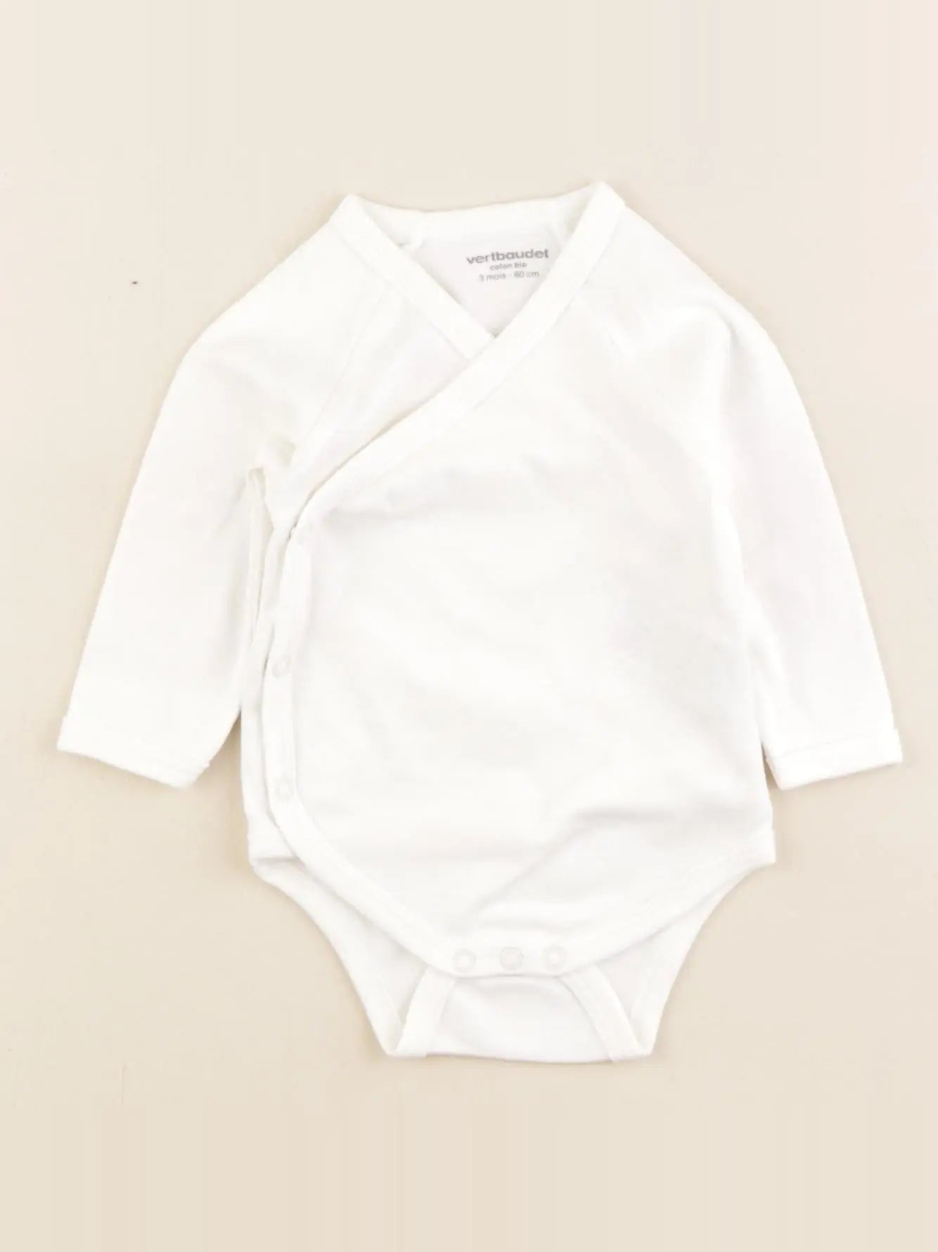 Vertbaudet - body blanc - 3 mois