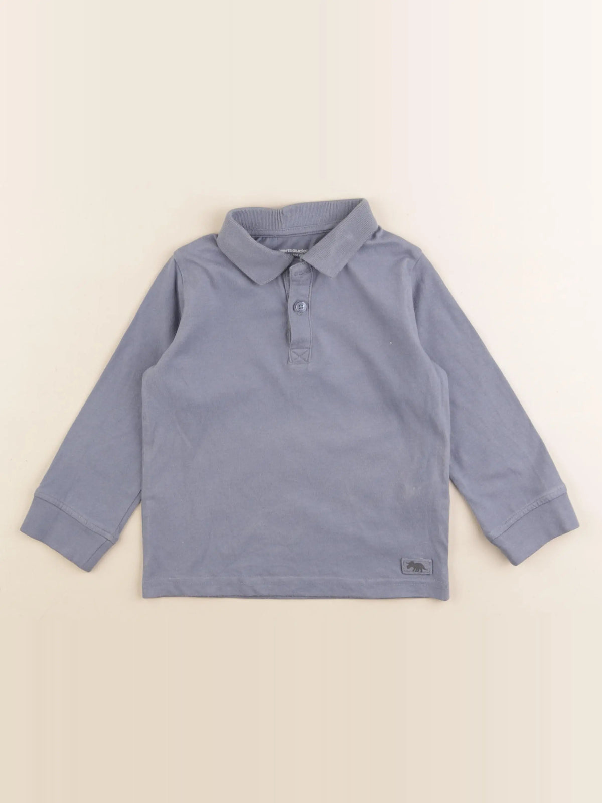 Vertbaudet - polo bleu - 4 ans