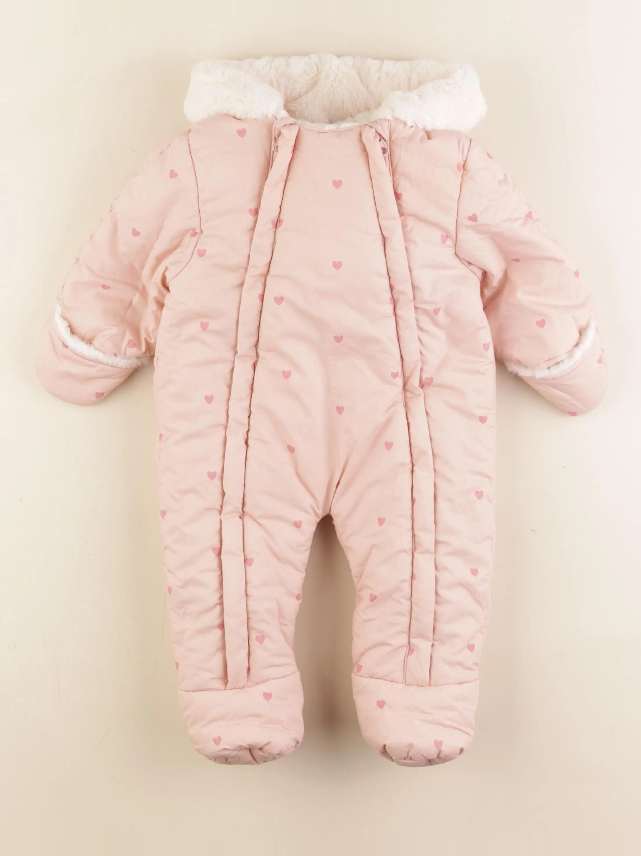 Vertbaudet - combi-pilote rose - 6 mois