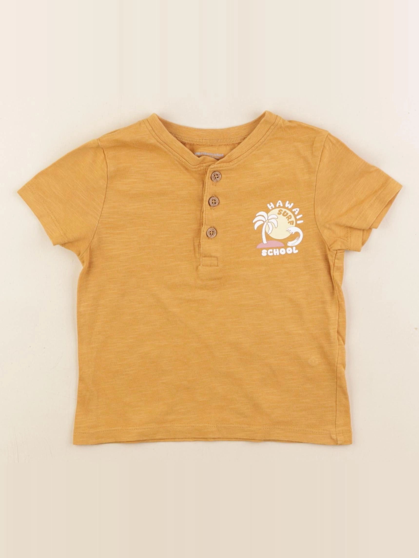 Vertbaudet - tee-shirt orange - 2 ans