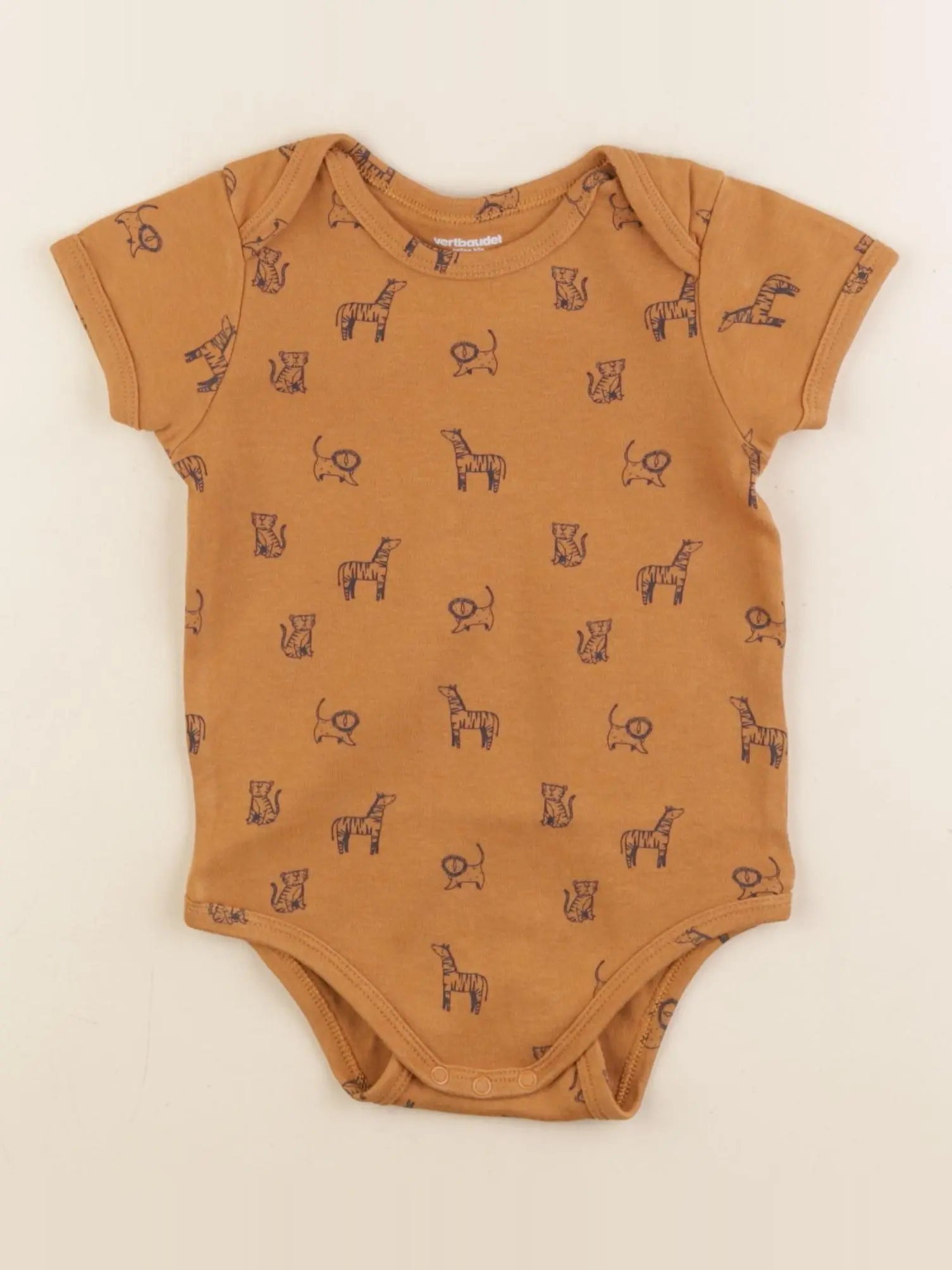 Vertbaudet - body marron - 24 mois