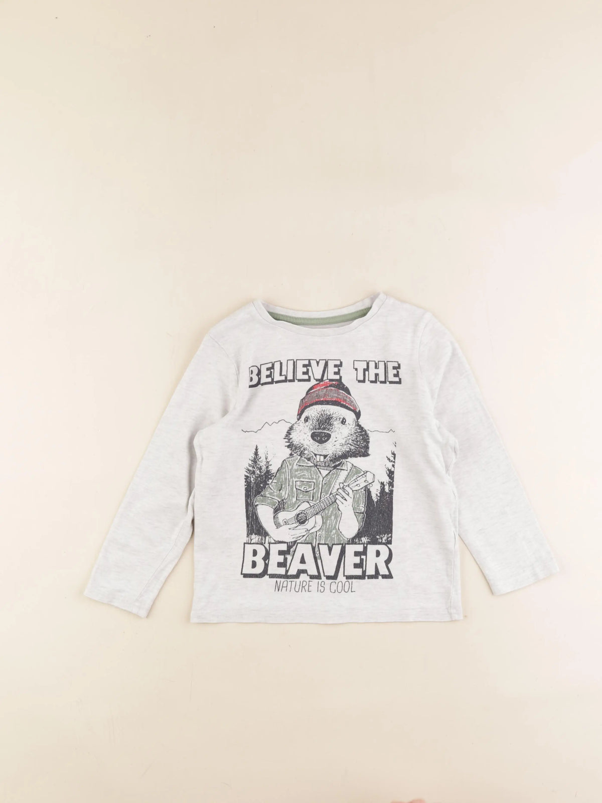 Vertbaudet - tee-shirt gris - 5 ans