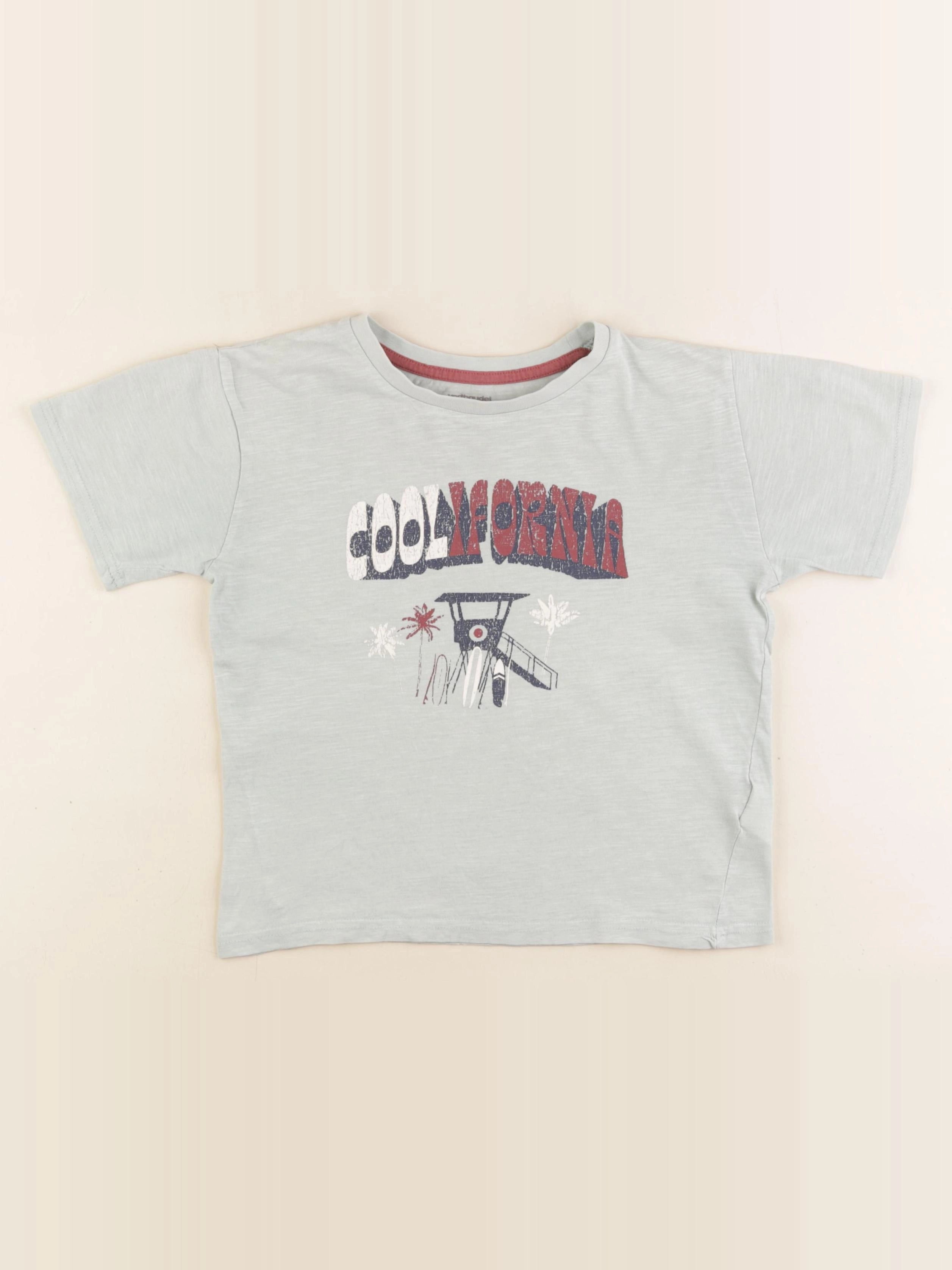 Vertbaudet - tee-shirt vert - 8 ans