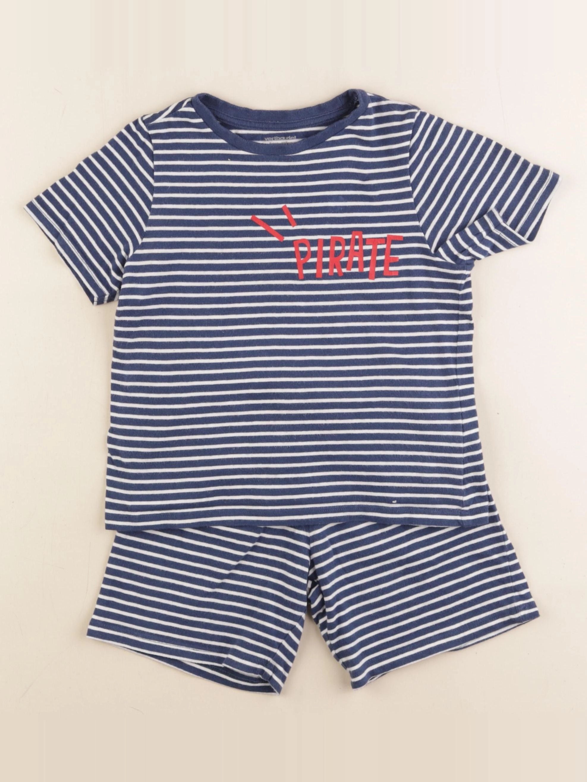 Vertbaudet - pyjama coton bleu - 5 ans