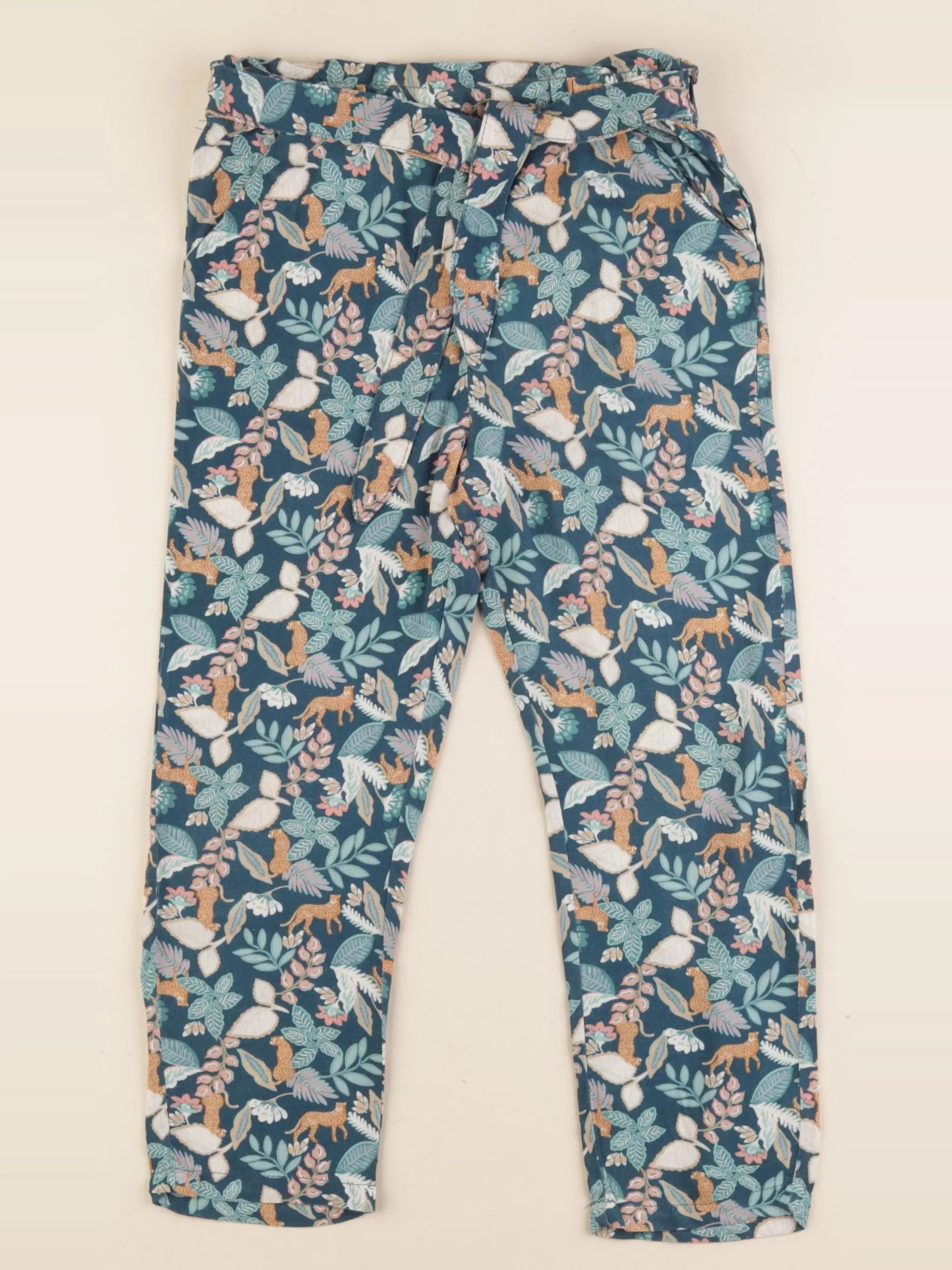 Vertbaudet - pantalon vert - 6 ans