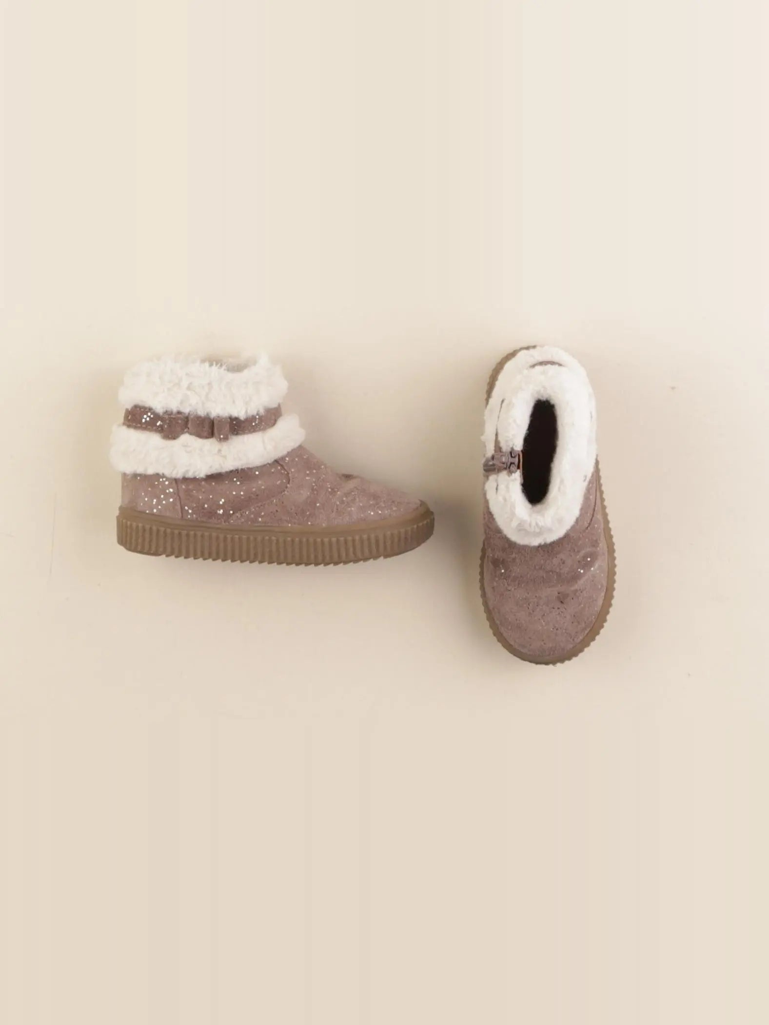 Vertbaudet - bottillons or, marron - pointure 23