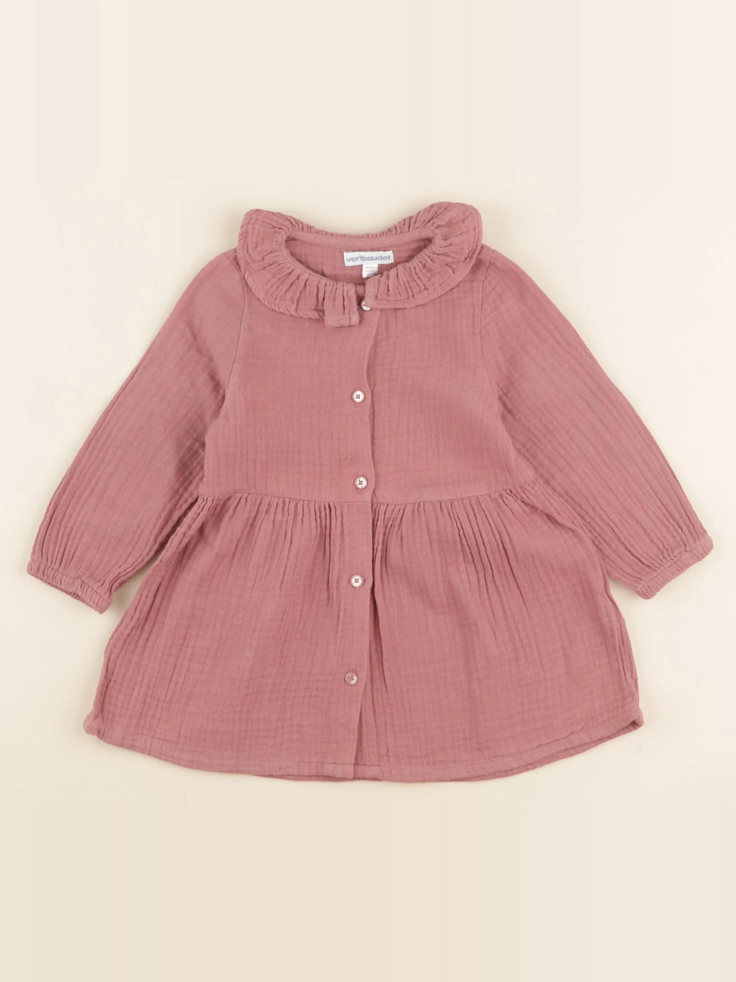 Vertbaudet - robe rose - 18 mois