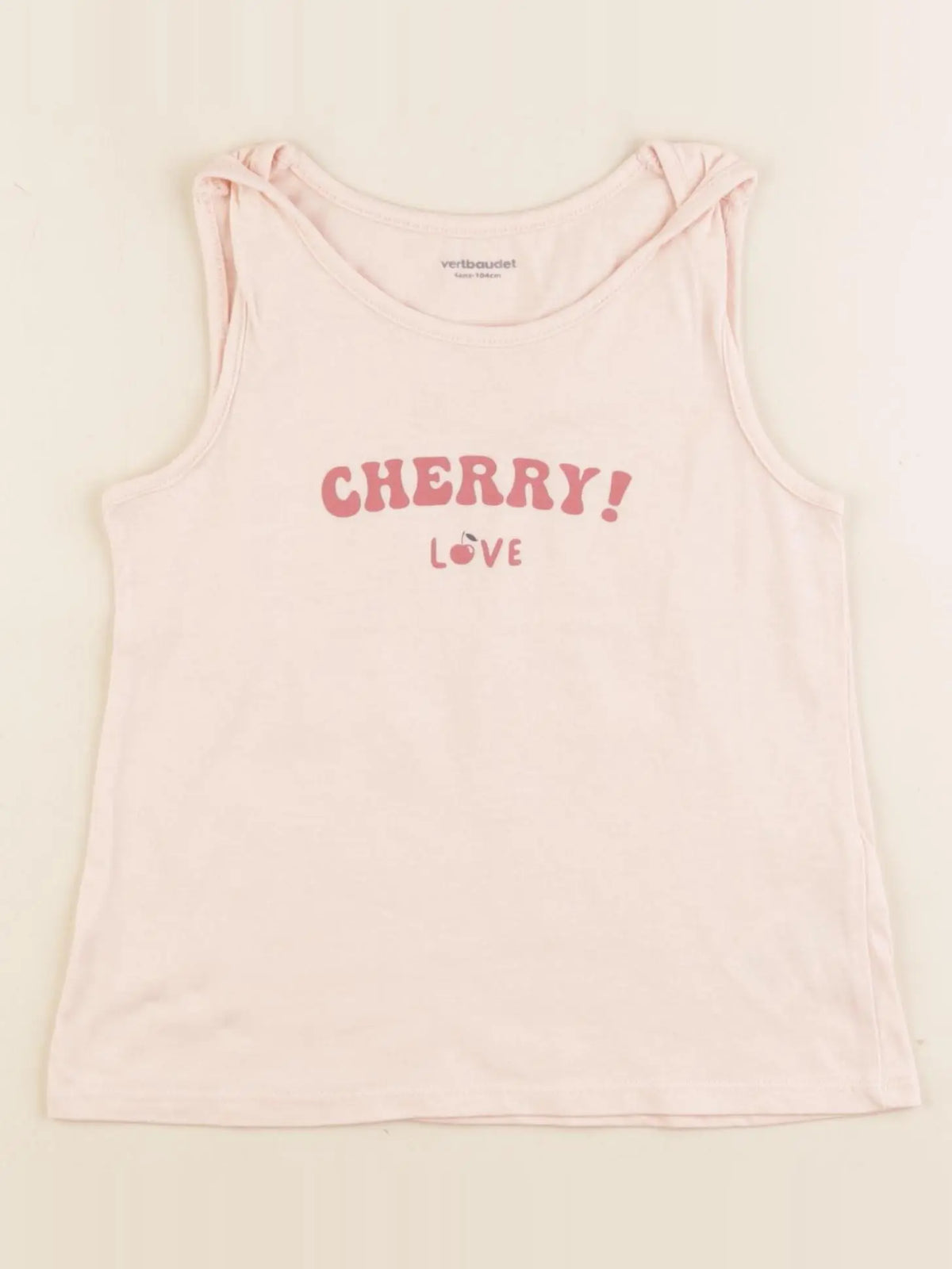 Vertbaudet - débardeur rose - 4 ans