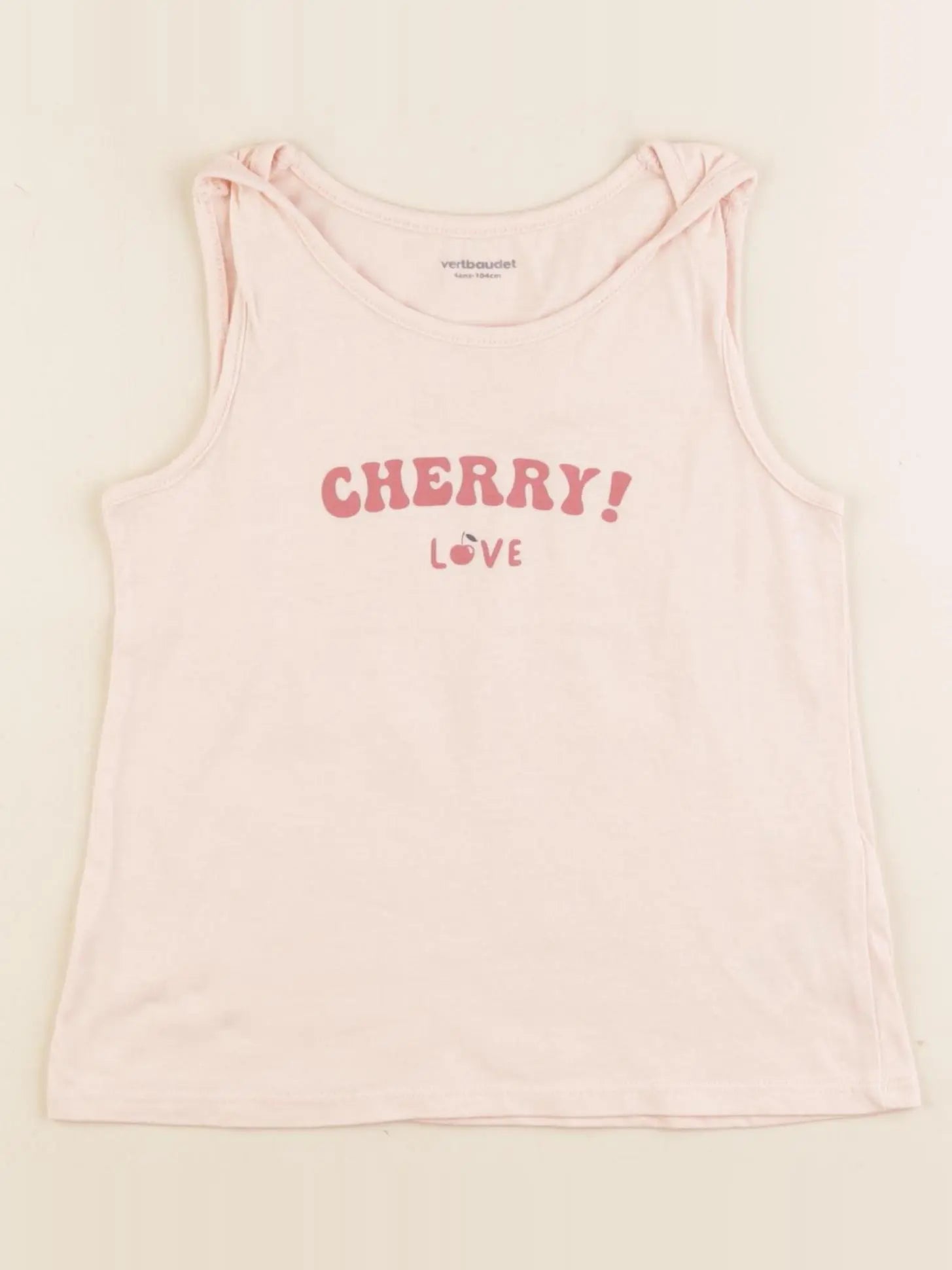 Vertbaudet - débardeur rose - 4 ans