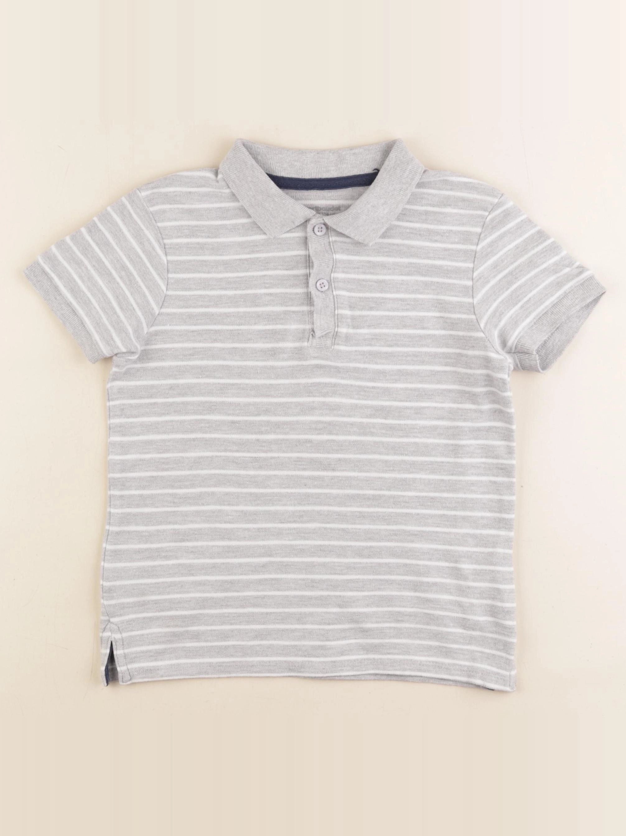Vertbaudet - polo gris - 6 ans
