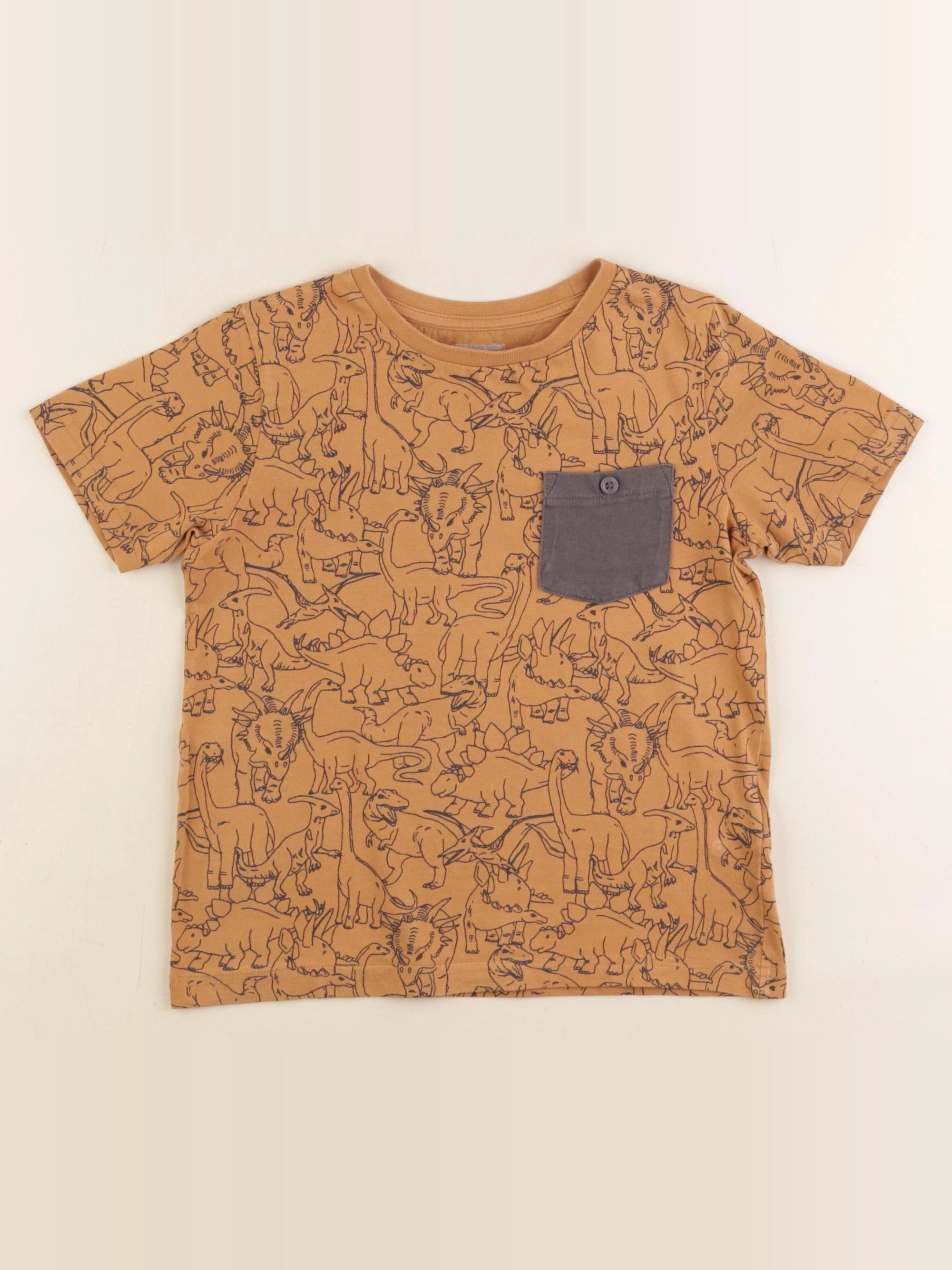 Vertbaudet - tee-shirt marron - 6 ans