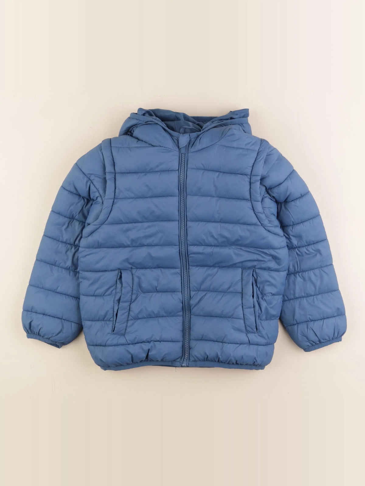 Vertbaudet - doudoune bleu - 6 ans